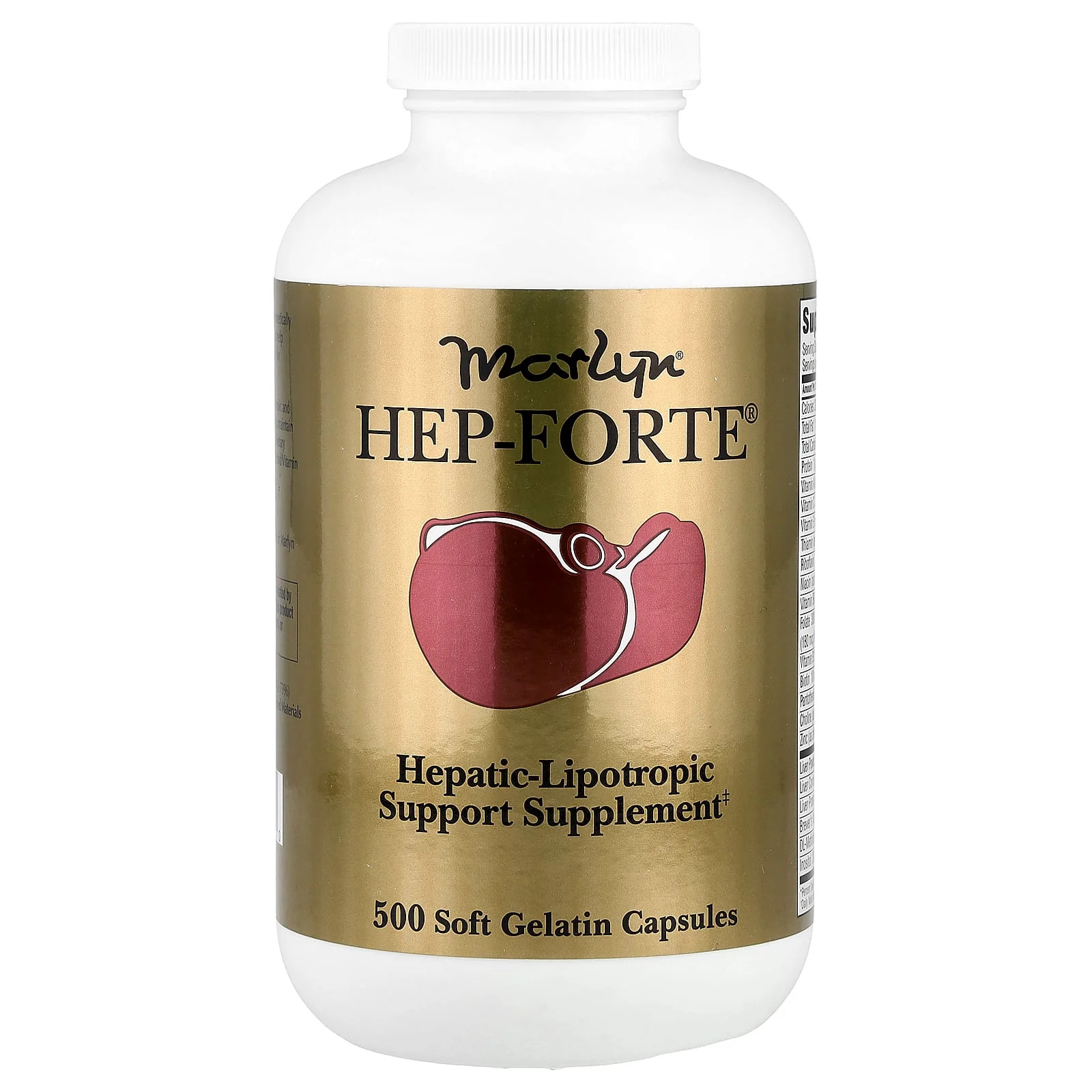 2 X Naturally Vitamins, Marlyn�, Hep-Forte�, 500 Soft Gelatin Capsules