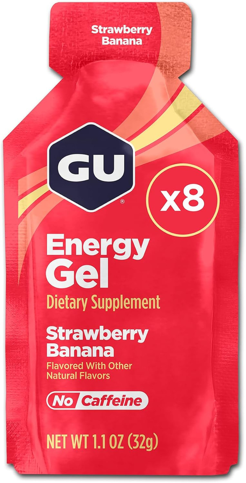 GU Energy Original Sports Nutrition Energy Gel Caramel Macchiato 8, 24 Count Box