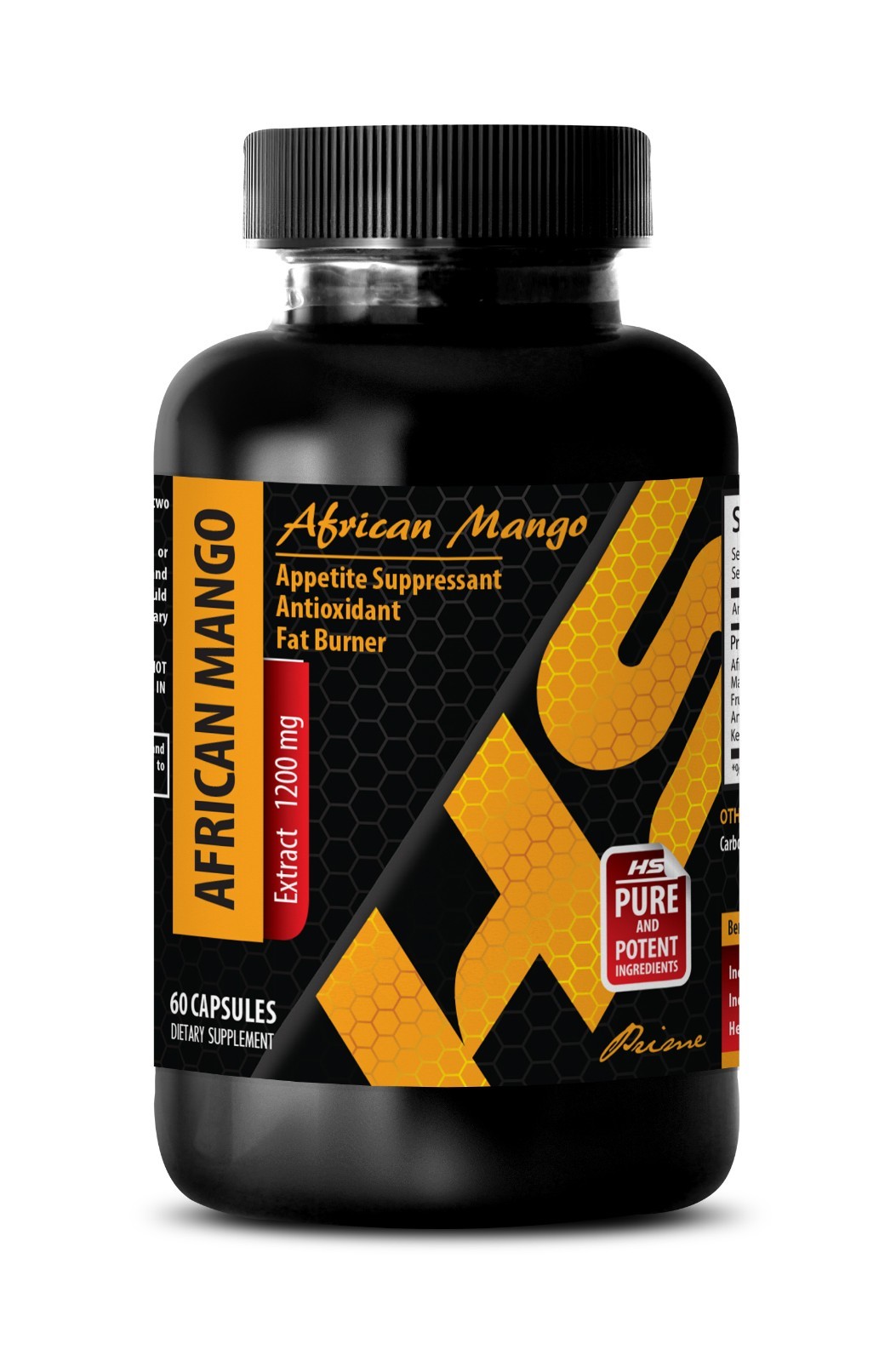 full body detox – Pure AFRICAN MANGO EXTRACT 1200mg – liver support – 1 Bottle
