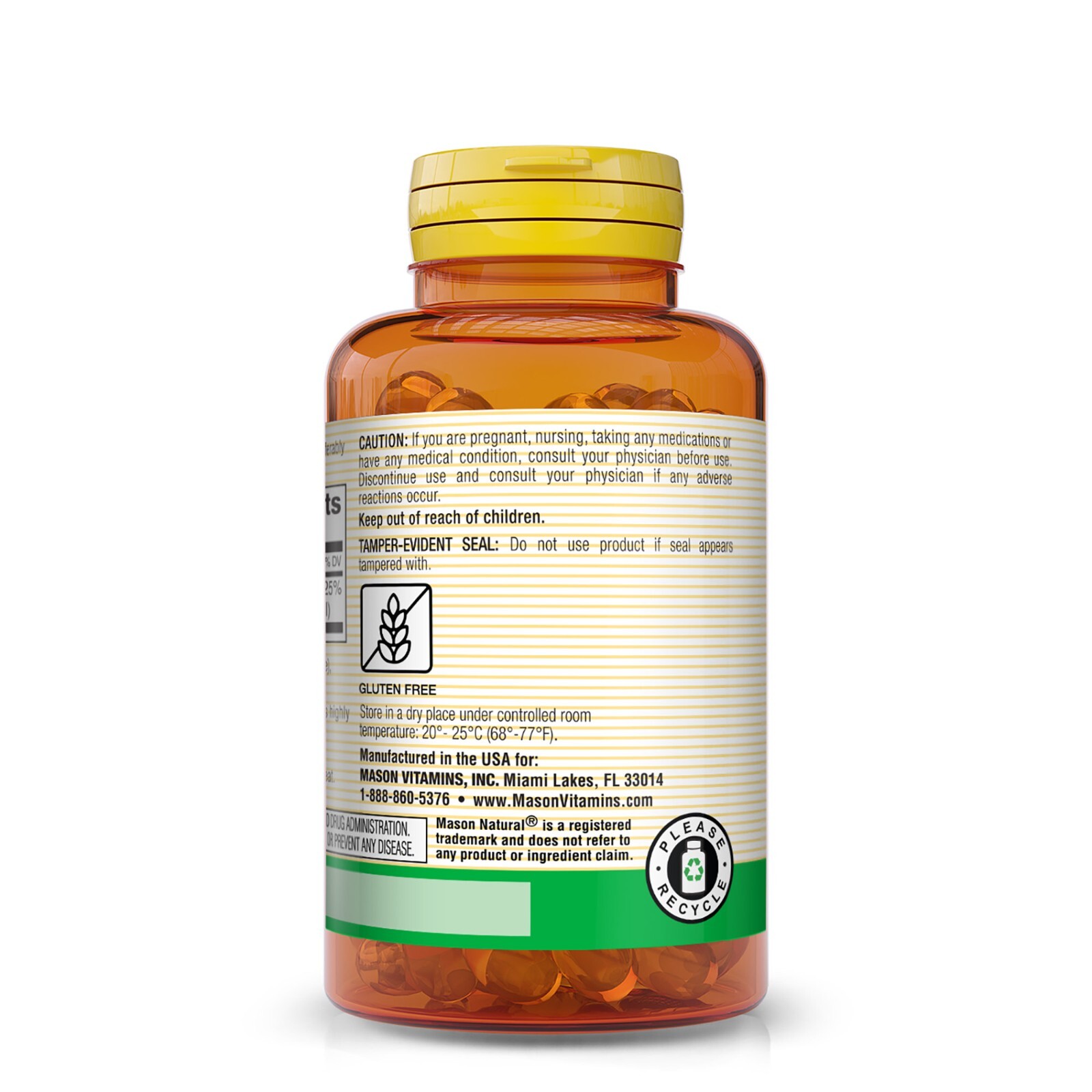 3 Pack Mason Natural Vitamin D3 25 mcg (1000 IU)*07/2027* 3 x 60 = 180 Softgels