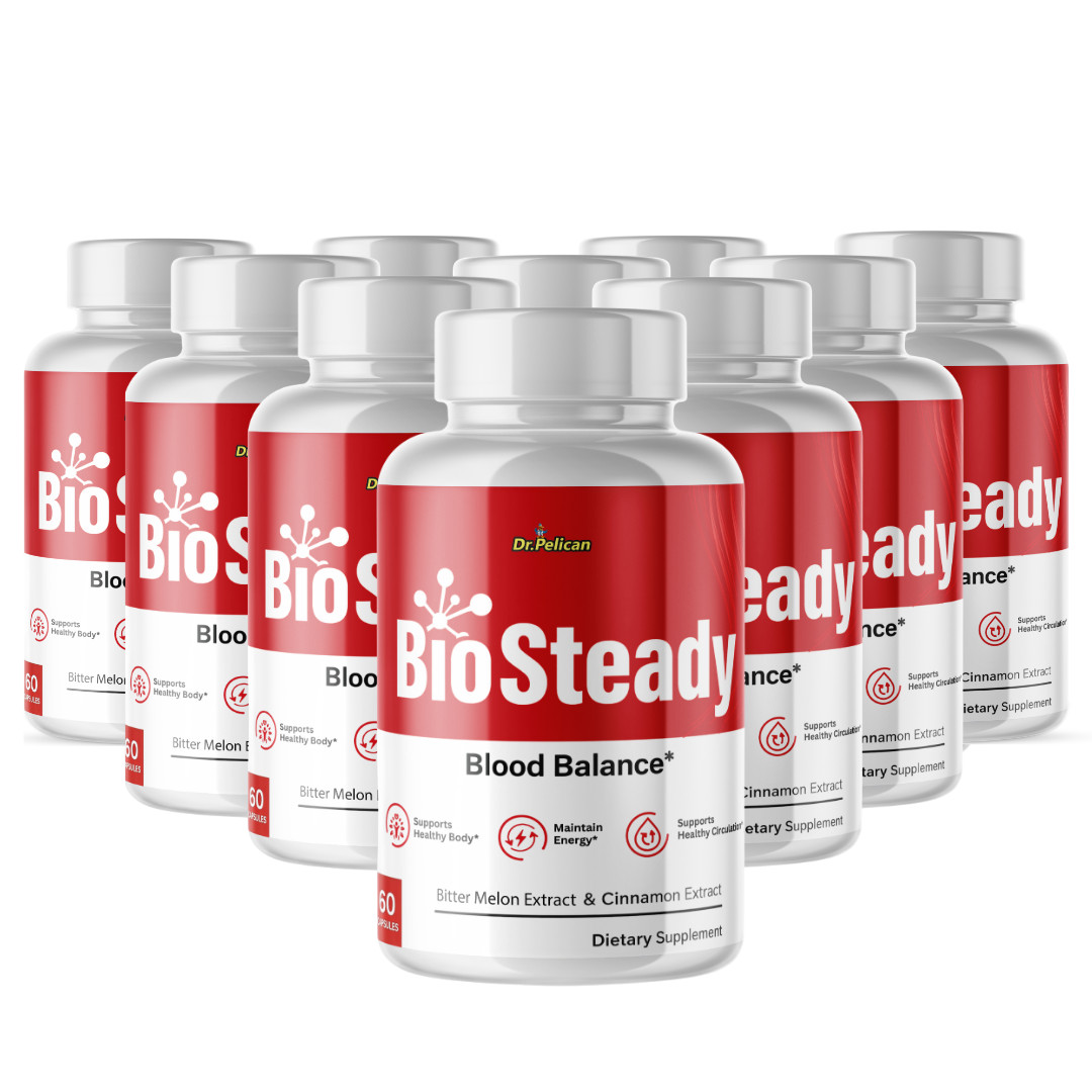 Bio Steady-Blood Support- 10 Bottles- 600 Capsules