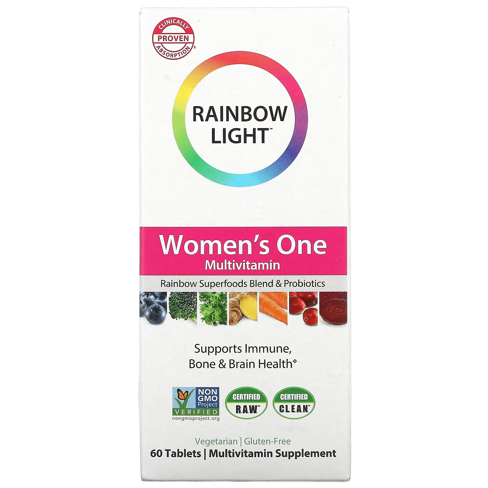 2 X Rainbow Light, Womens One™ Daily Multivitamin, High Potency, 60 -worldwide