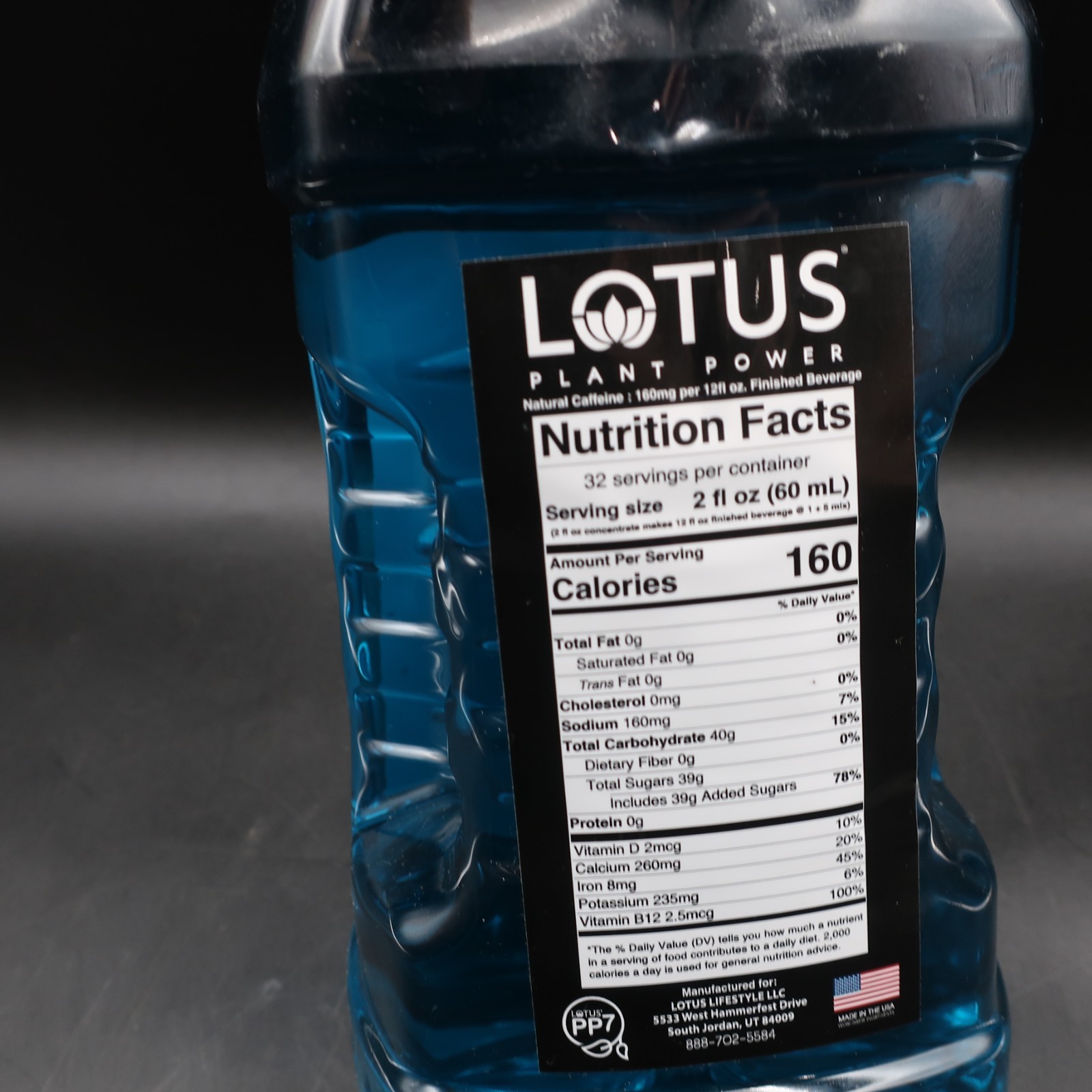 Lotus Plant Energy Blue Lotus Natural Caffeine 5:1 Energy Concentrate 64 fl. oz.