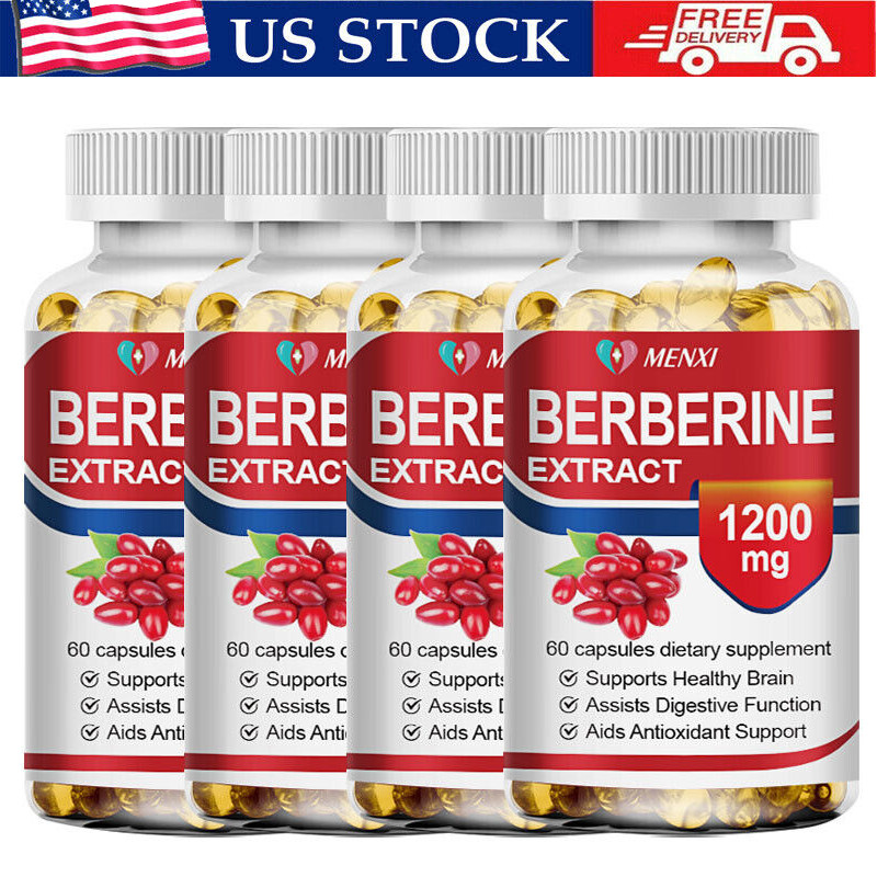Premium Berberine HCL 1200mg High Potency Anti-inflammatory,Blood Sugar Support