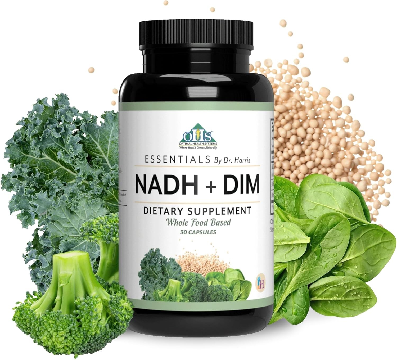 Optimal Health Systems NADH + DIM | Dr. Harris Essentials | Energy + Neurotran