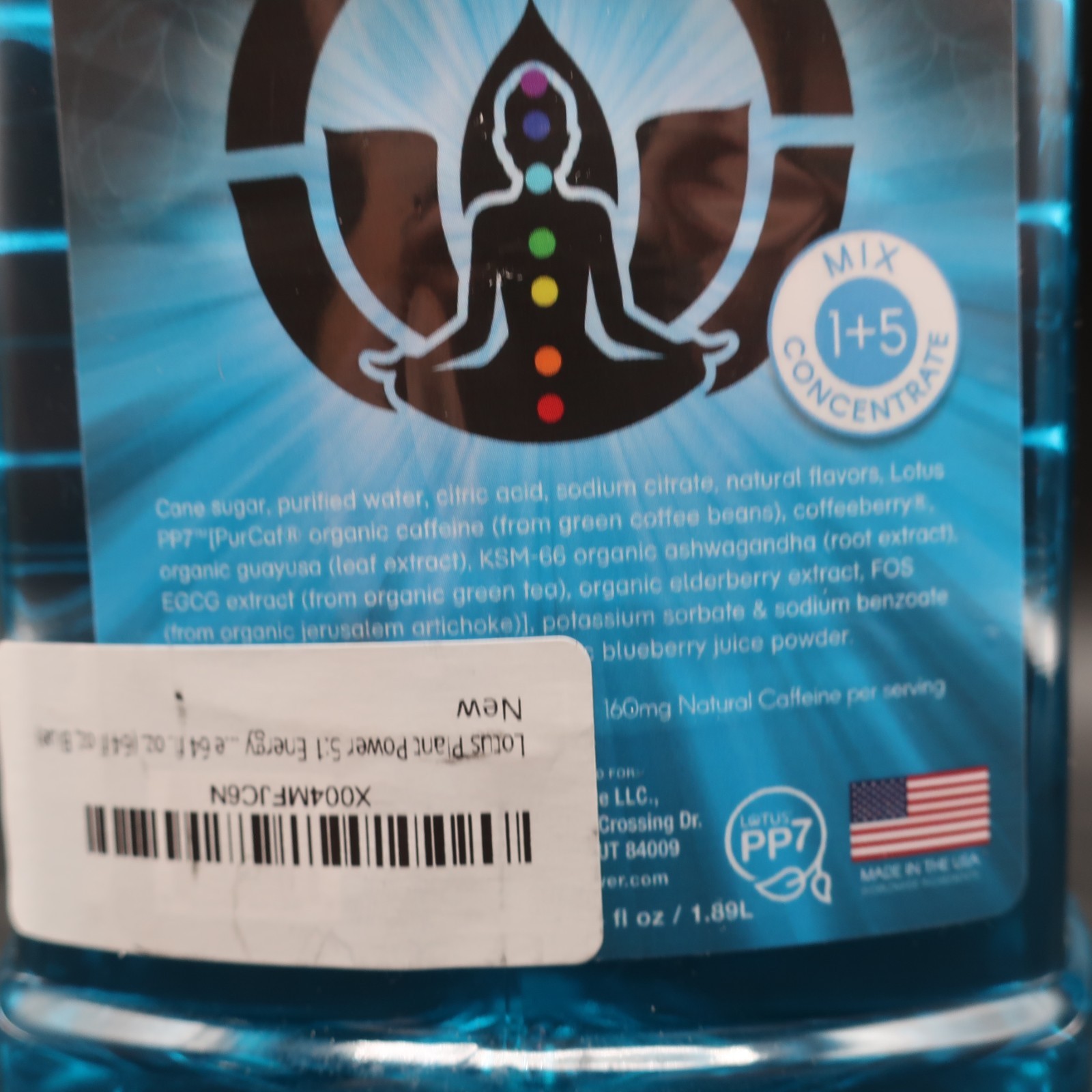 Lotus Plant Energy Blue Lotus Natural Caffeine 5:1 Energy Concentrate 64 fl. oz.
