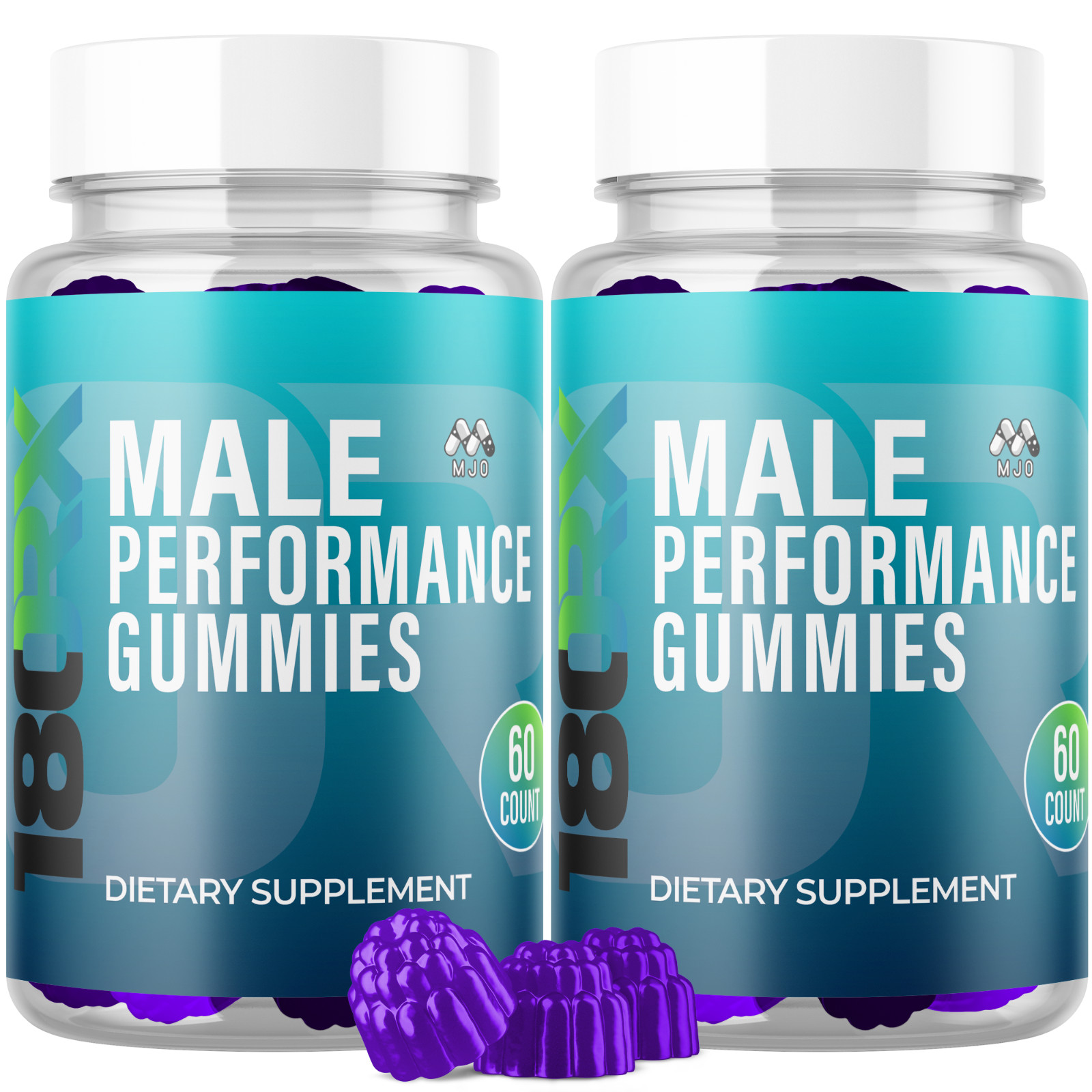 (2 Pack) 180RX Male Gummys Advanced Male Support Vitamin Supplement 120 Gummies