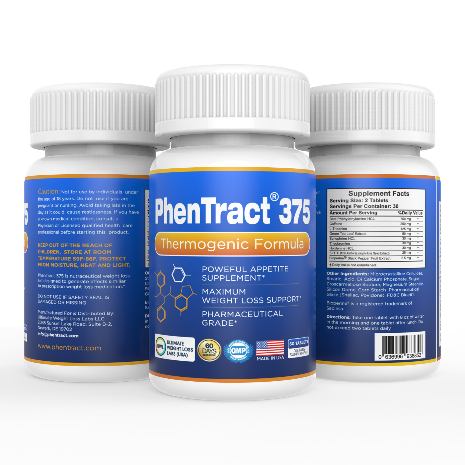 P 37.5 Alt Energy Charge Fat Burner PhenTract375® Strong Rapid Fast 2 PACK
