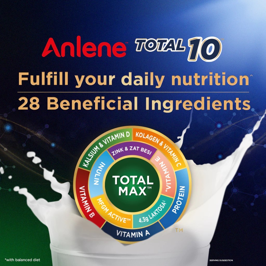 ANLENE Total 10 High Calcium & Collagen Adult Milk Powder 800g – 1 Can