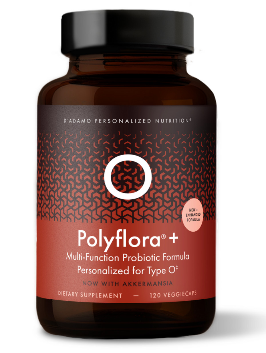 D’Adamo Polyflora® + O, Multi-Function Probiotic Formula, 120 VeggieCaps