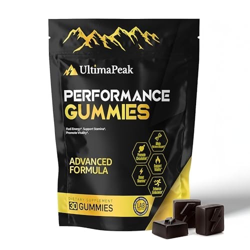 UltimaPeak Pure Himalayan Shilajit Gummies with 30 Count (Pack of 1)