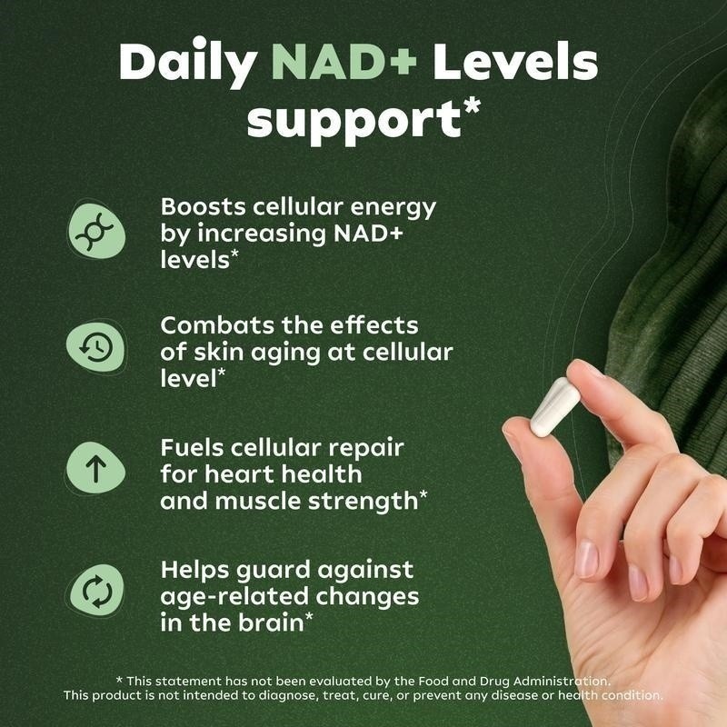 3 Bottle of Reus Research NR900 -NAD+Supplement forSkin Aging Support, Energy