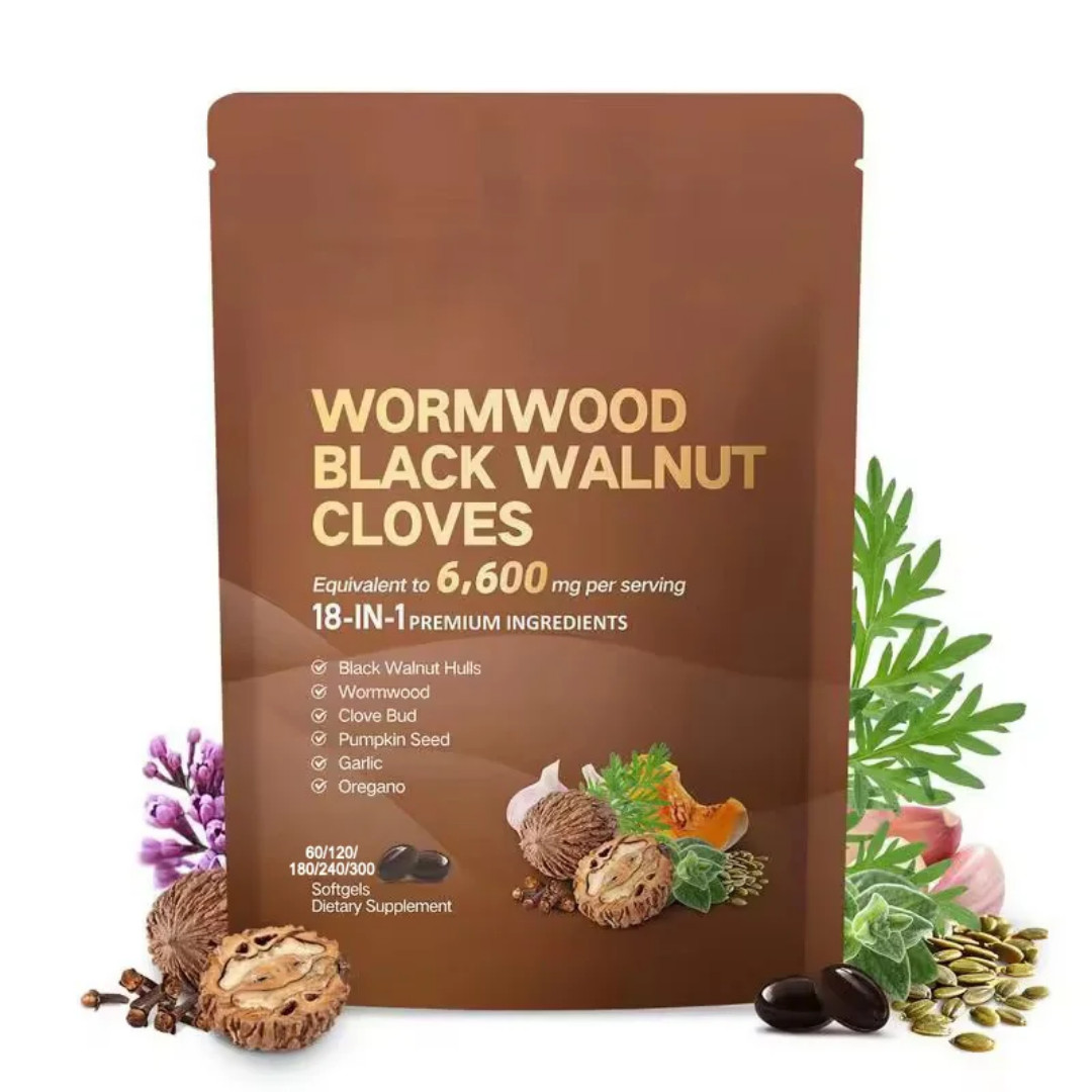 Wormwood, black walnut and cloves soft gel capsules – herbal immune support sup