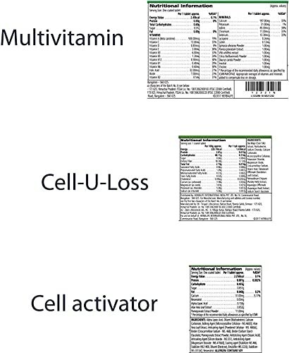 Herballife Multivitamin 90N, Cell Activator 60N and Cell-U-Loss 90N