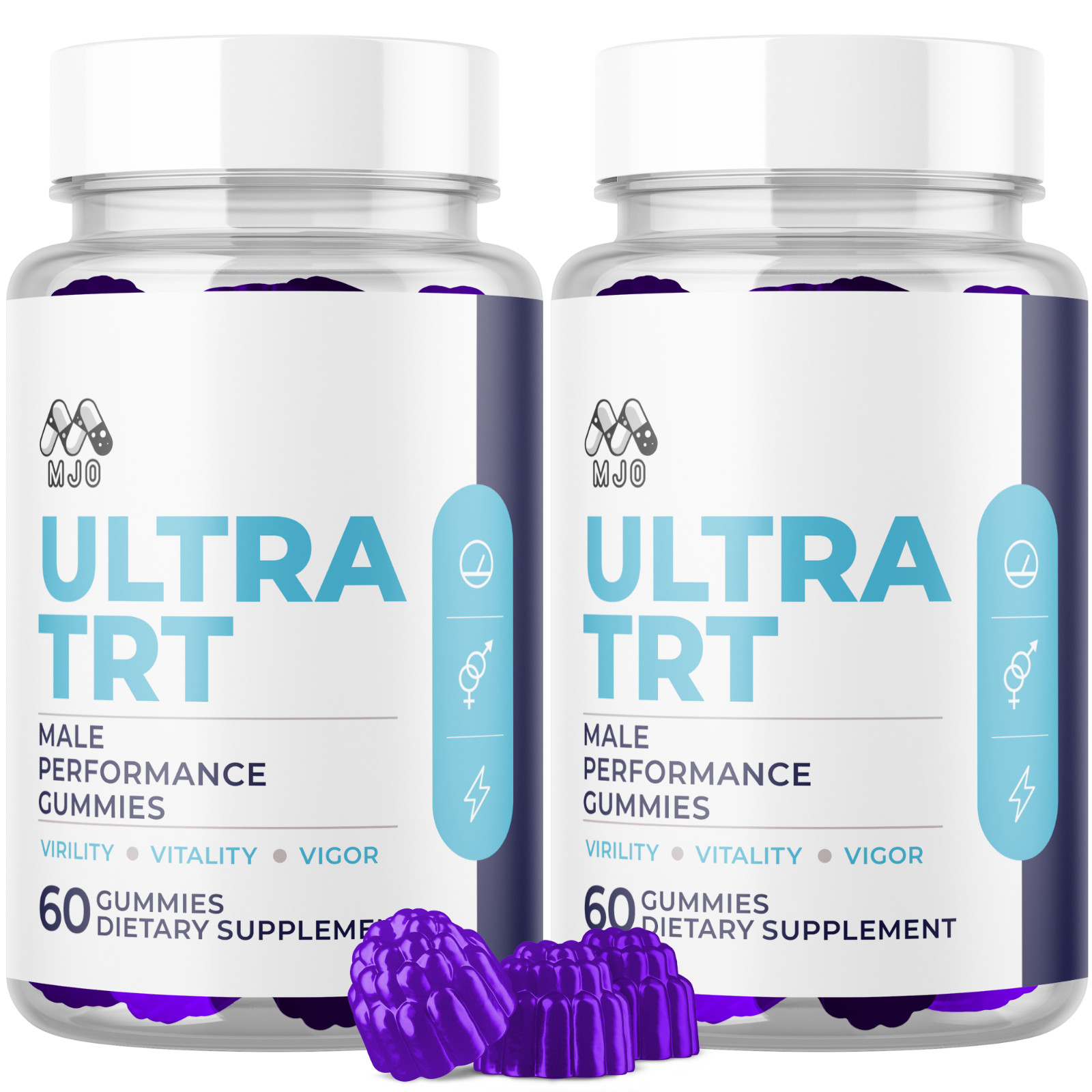 (2 Pack) Ultra TRT Male Gummys Advanced Male Health Support UltraTRT 120 Gummies
