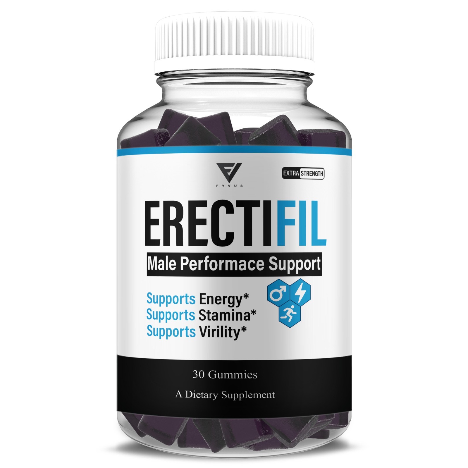 Erectifil Male Performance Gummies, Erec Tifil Male Support (30 Gummies)