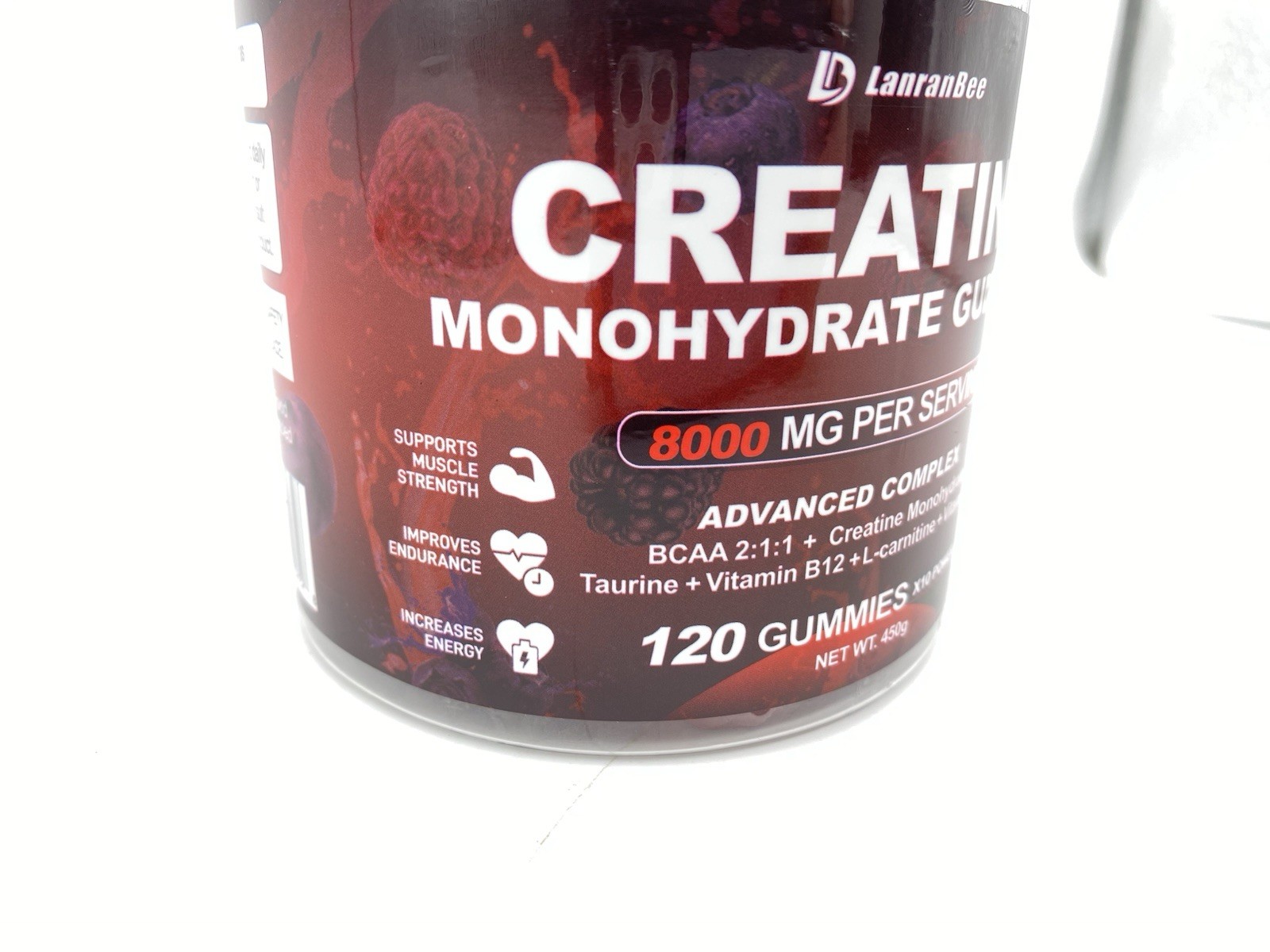 Creatine Monohydrate Gummies Complex 8000mg With L-carnitine – 120 Ct