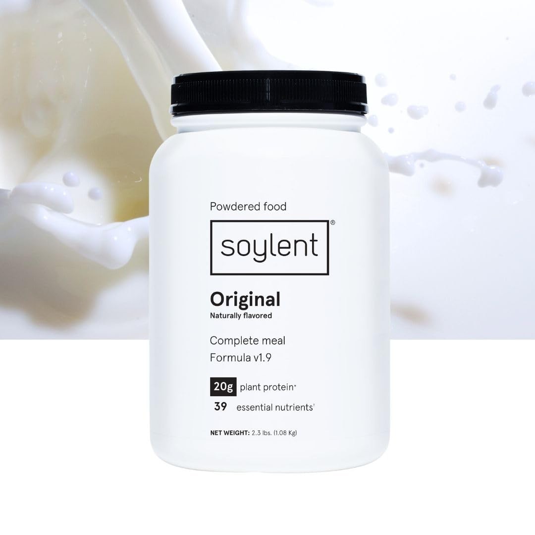 Soylent Complete Nutrition Gluten-Free Vegan Protein Meal Replacement Powder,