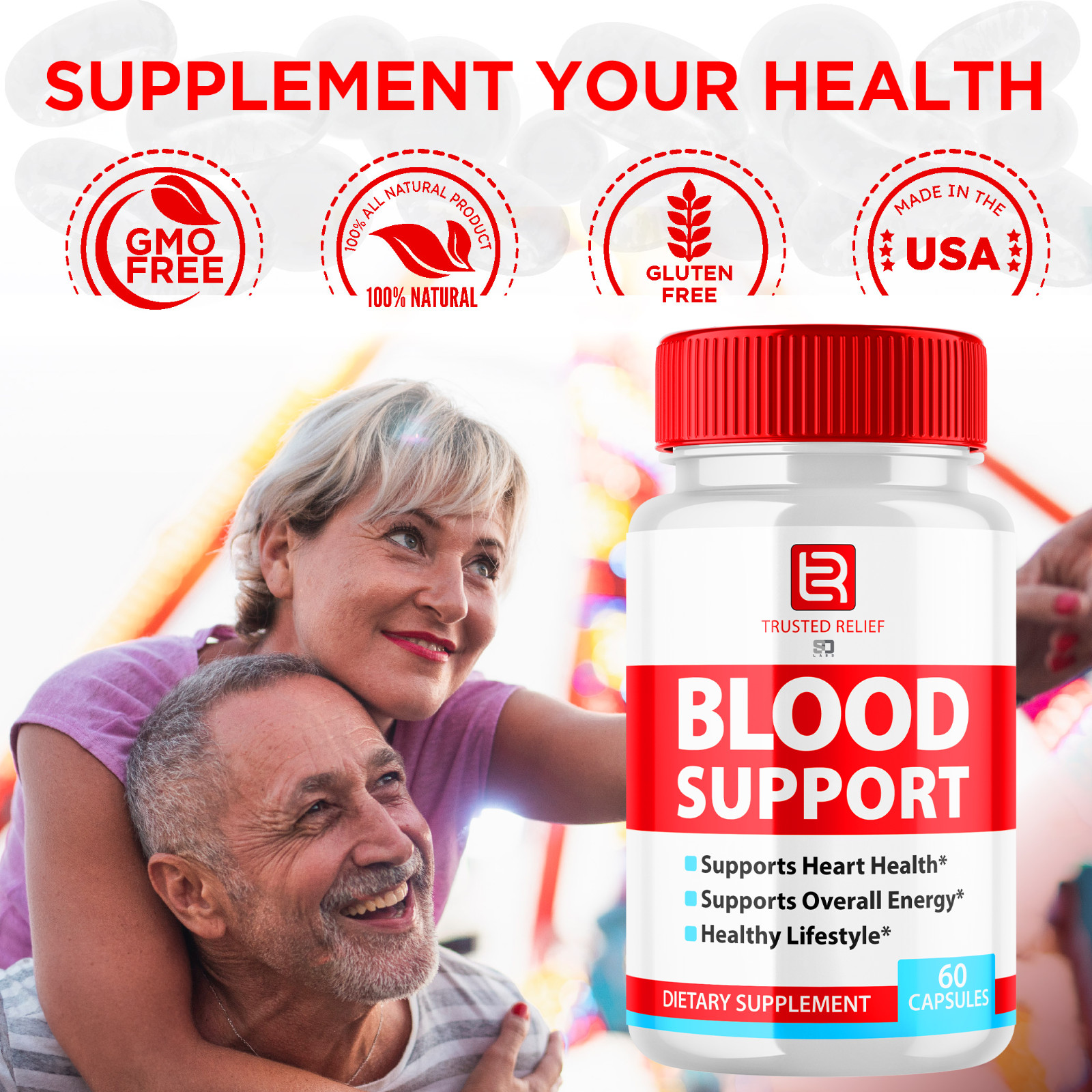 (5 Pack) Trusted Relief Pills – Blood Sugar Health Support Formula, 300 Capsules