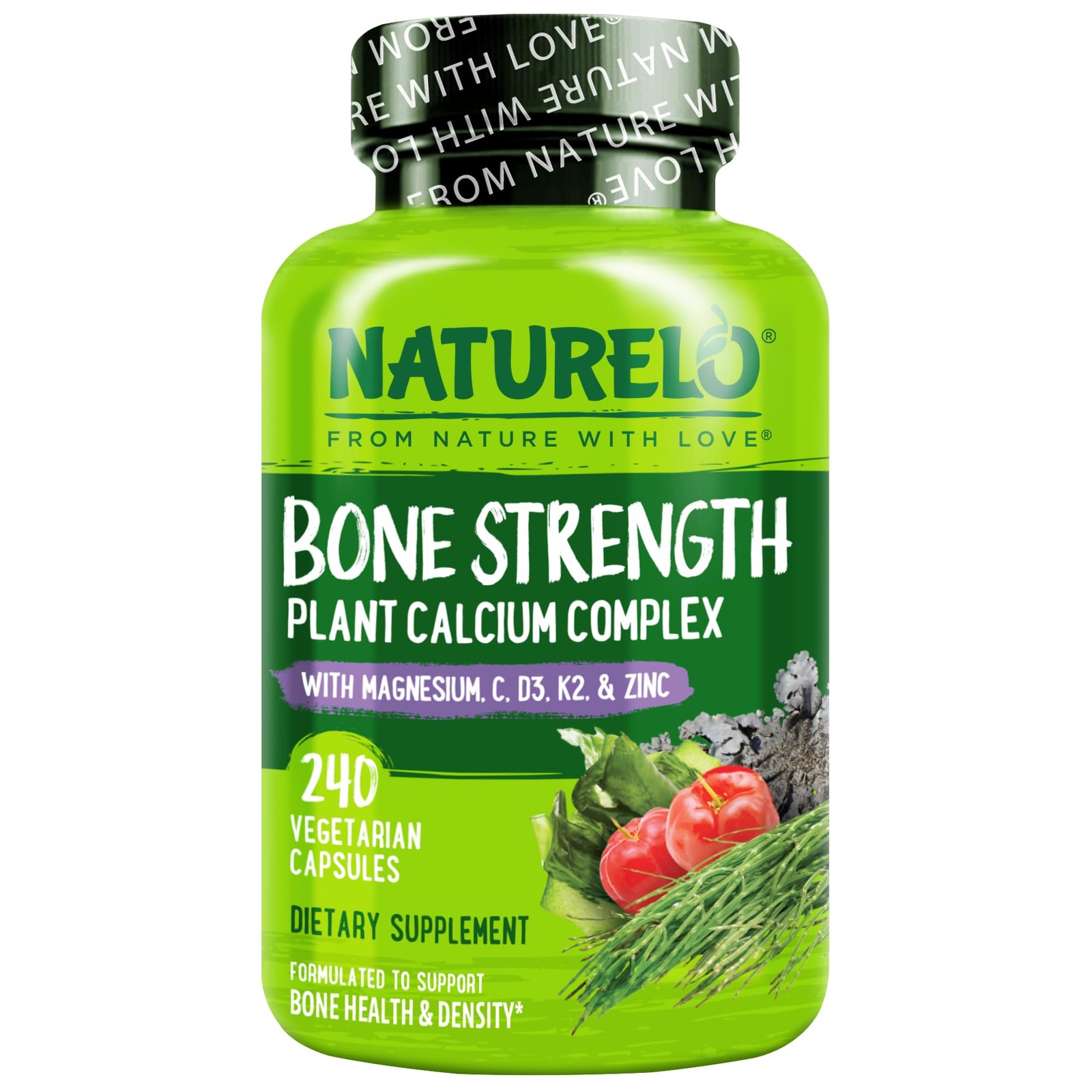 Strengthen Bones Naturally – Calcium 600mg with D3 K2 240 Capsules