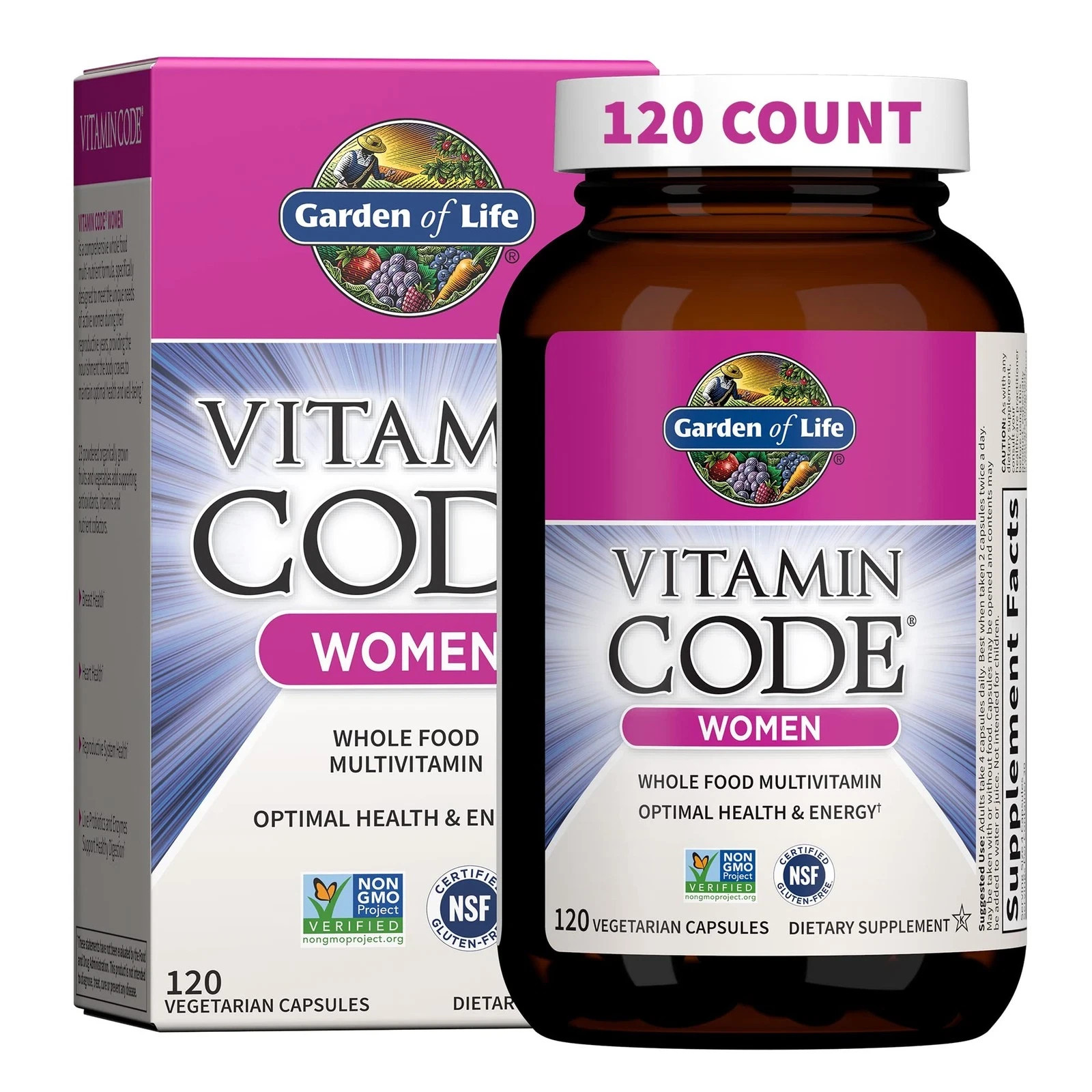 Garden Of Life Women Probiotics Whole Foods 120 Caps Exp 09/2026+
