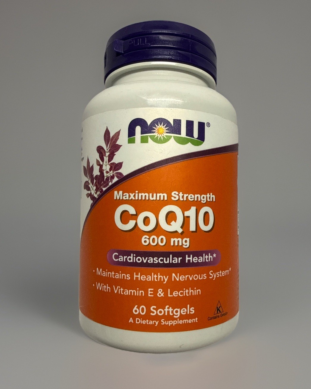 NOW Foods Coq10 600 MG – 60 Capsules Exp. 04/2030