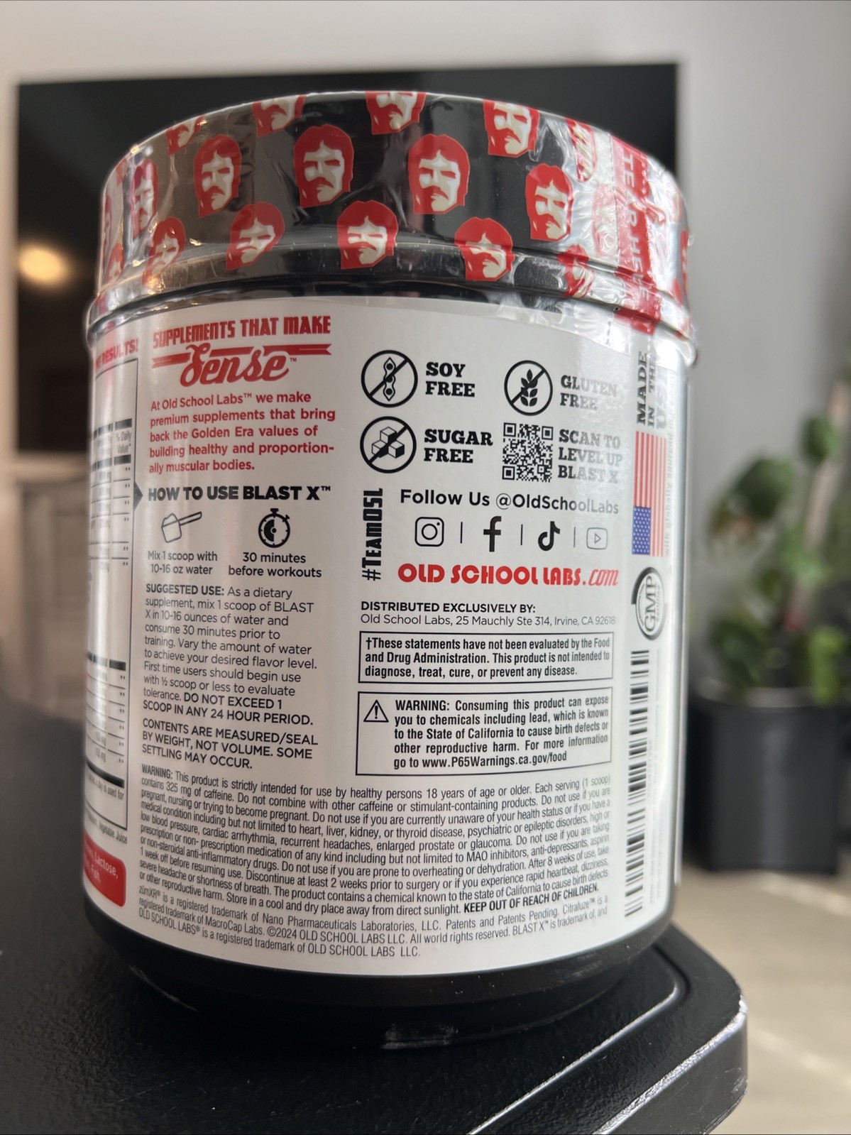 OLD SCHOOL LABS Blast X Dietary Supplement Powder 18.3oz Strawberry Watermelon