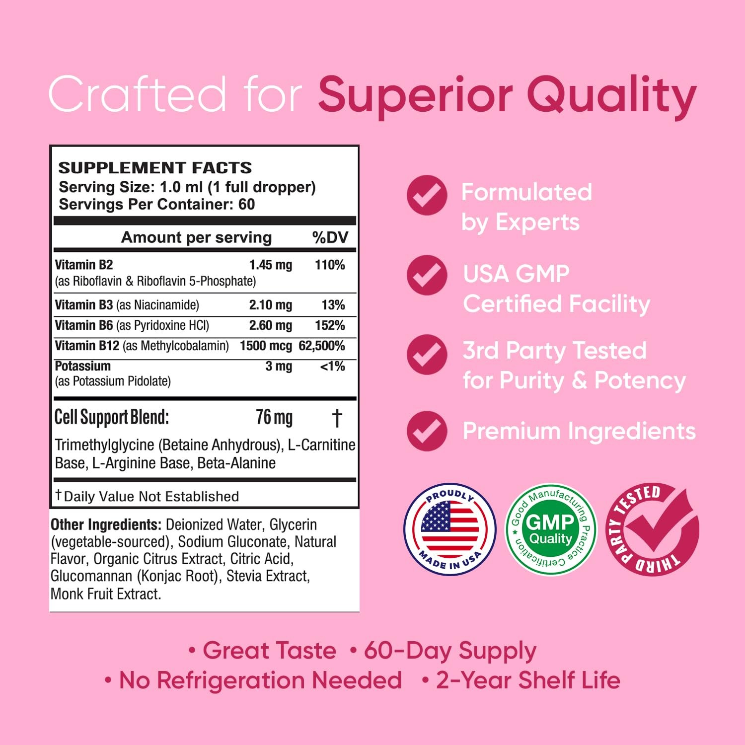 Biosource Labs Essential B Complex – Daily Vegan Vitamin B-Complex Sublingual