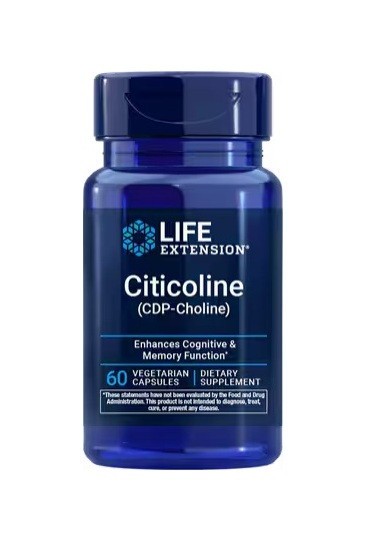 Life Extension Citicoline (CDP-Choline) – 60 Capsules