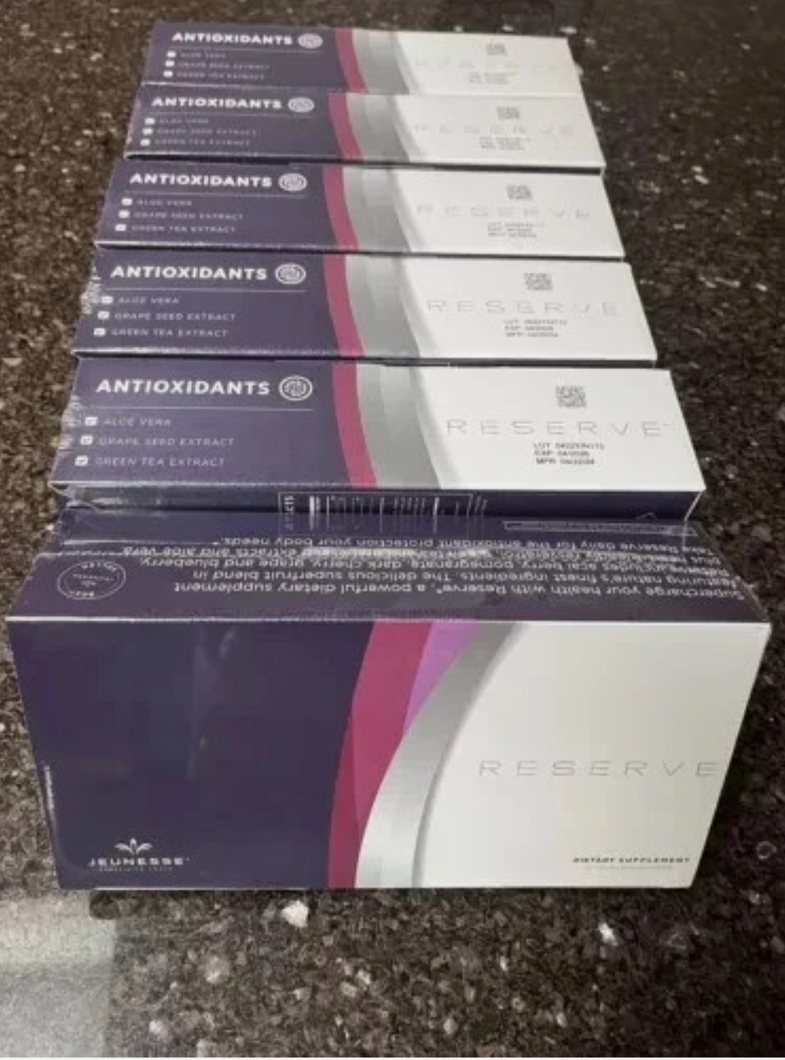 Jeunesse Reserve Resveratrol Antioxidants Supplement Gel Packs 6 Box – Exp 2027