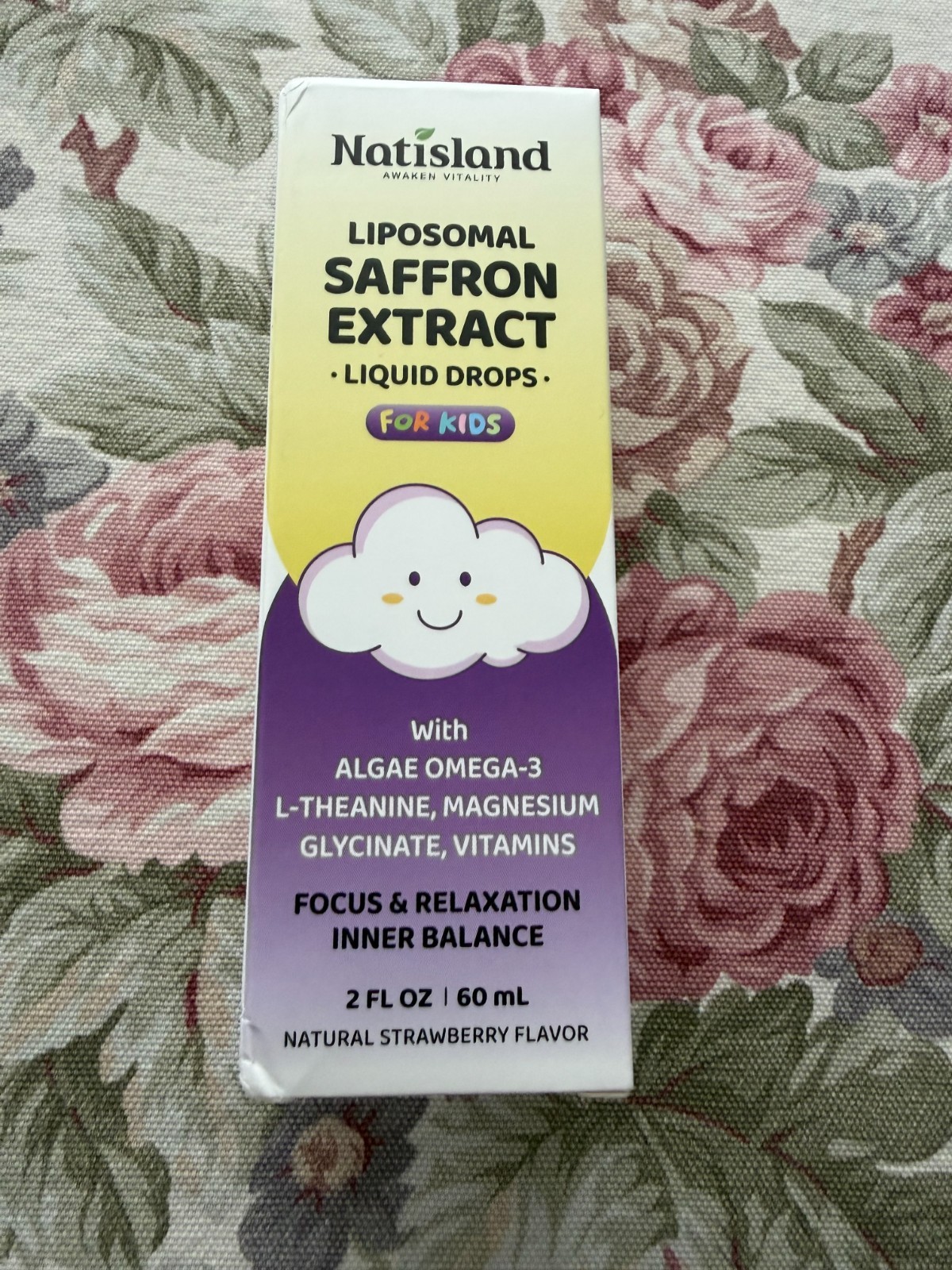 NATISLAND Liposomal Saffron Drops for Kids ~ Organic Saffron Extract Supplement