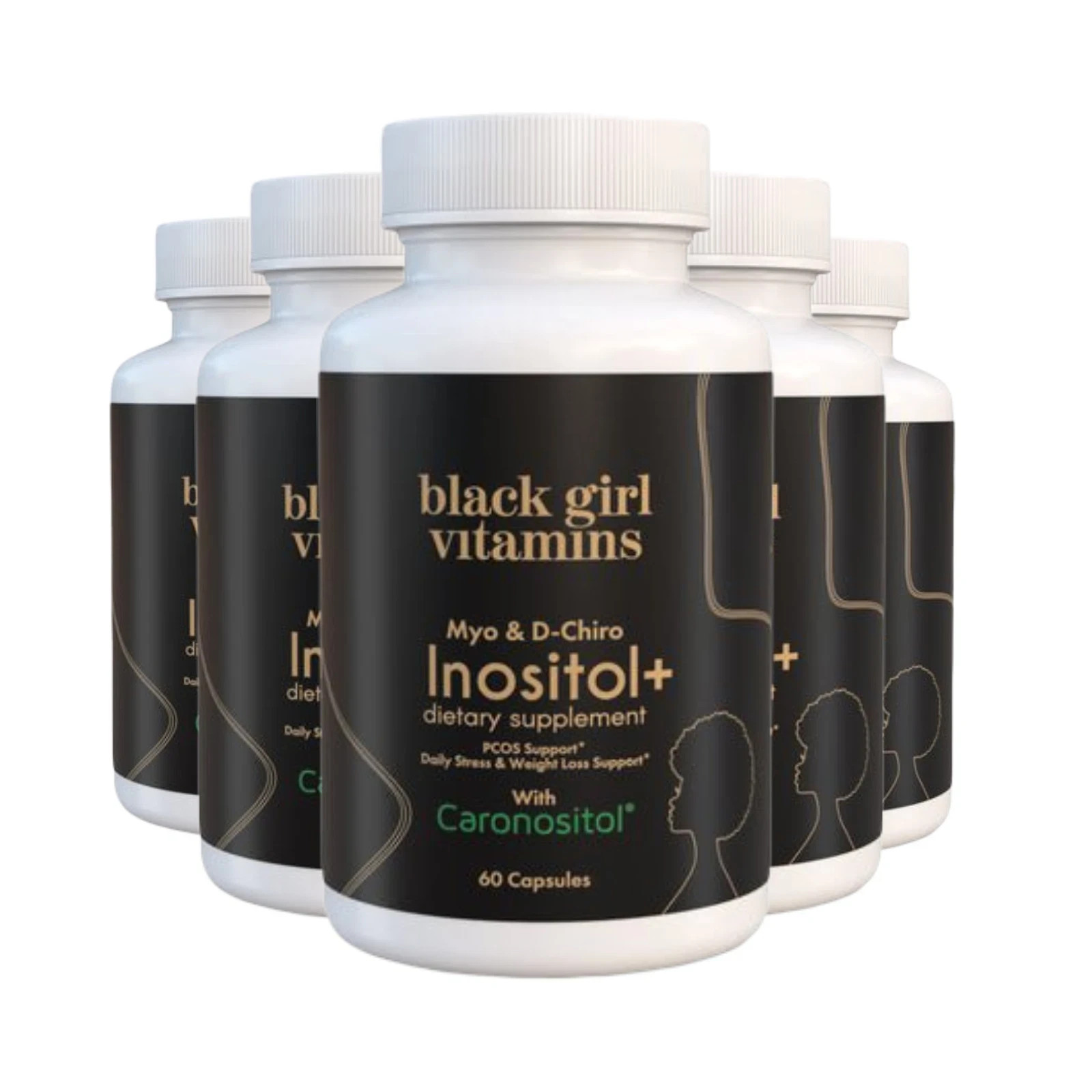 5-Pack Black Girl Vitamins Inositol – Weight Loss & Nutrition Support