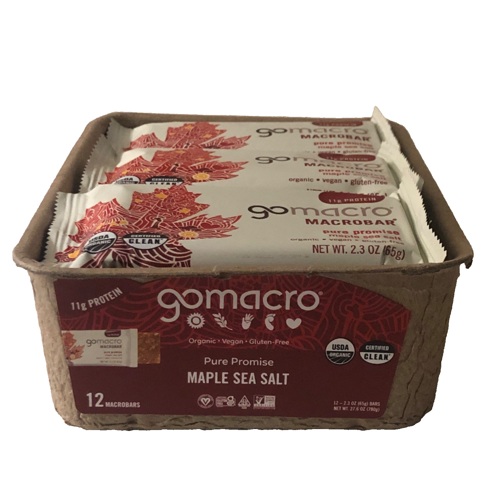 GoMacro Organic Maple Sea Salt MacroBars — Vegan, 10 Count