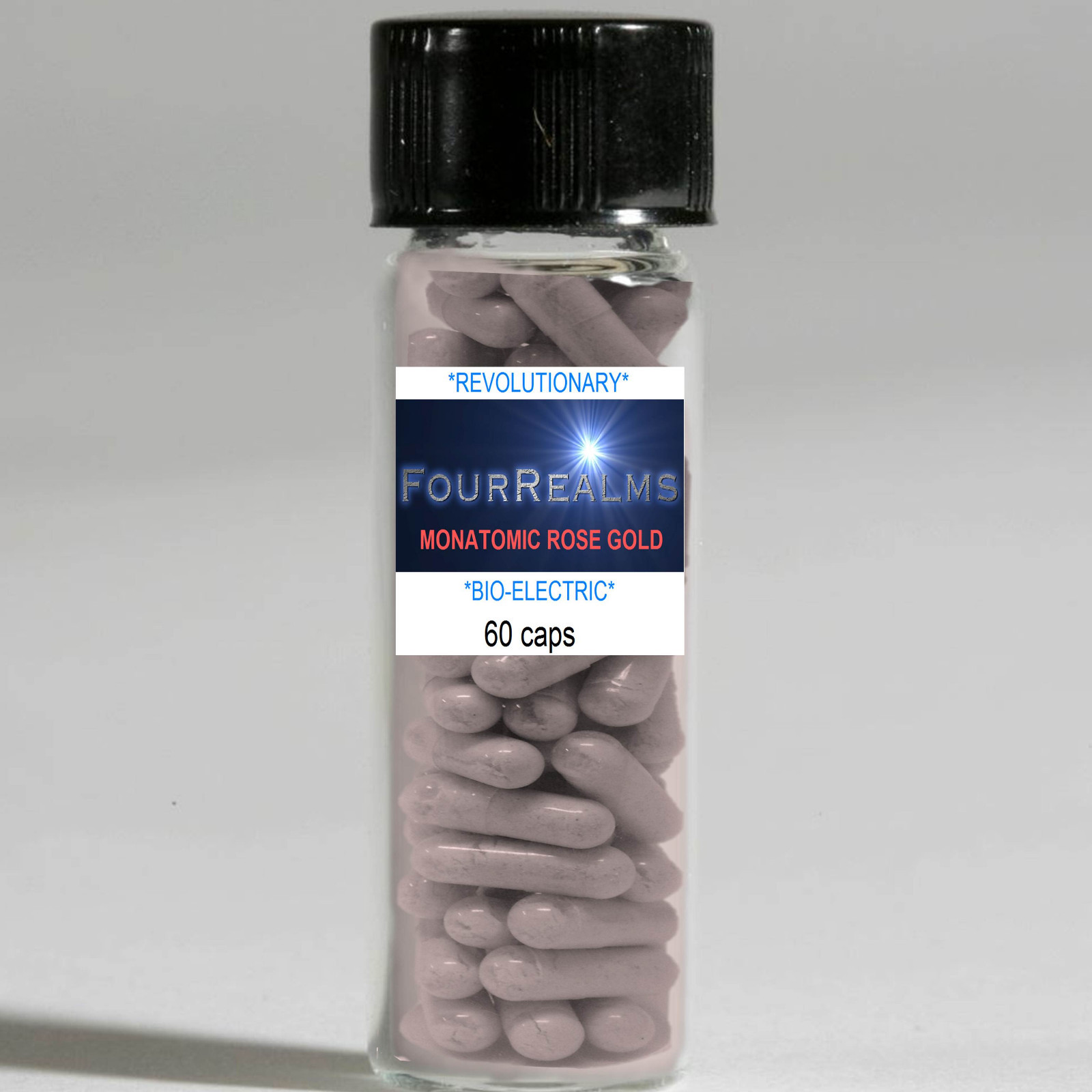Monatomic Rose Gold Our most POTENT Ormus! Stage 2* 300mg 60 Caps