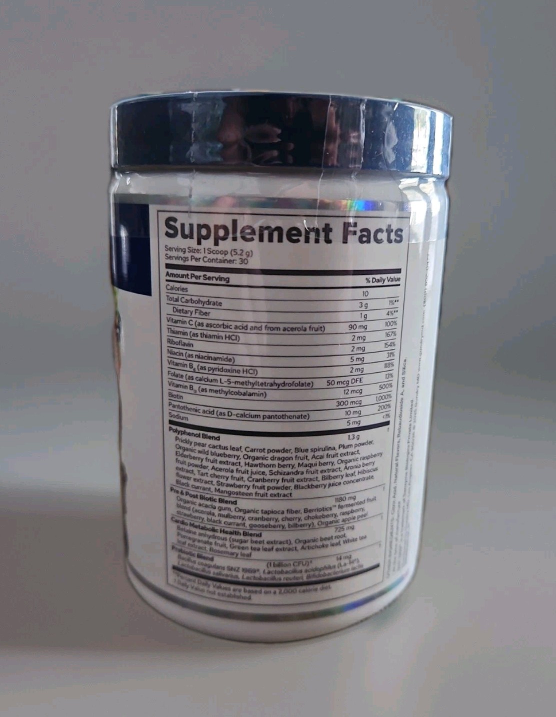Gundry MD Power Blues With Spirulina, Polyphenols & Probiotics Wild Berry