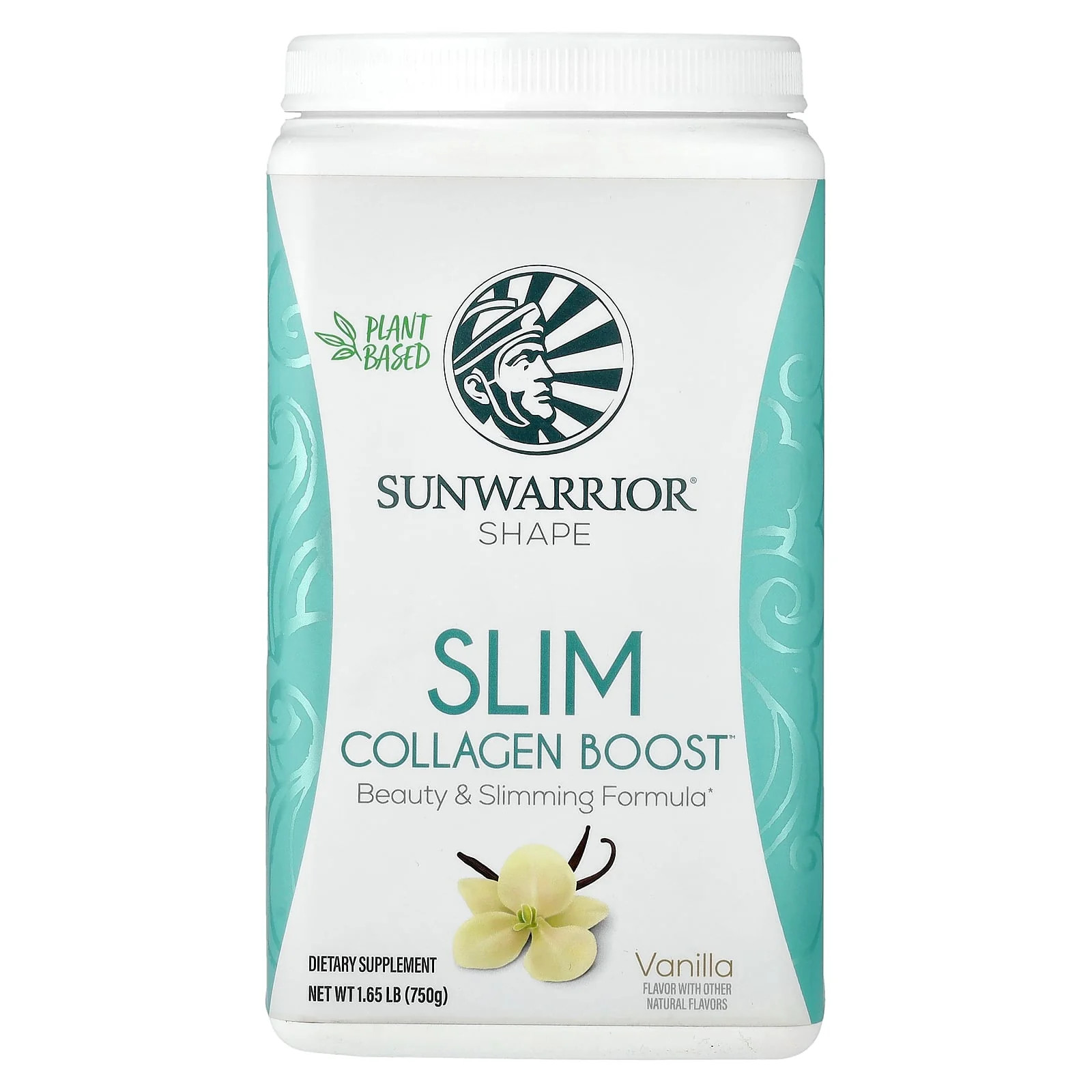 2 X Sunwarrior, Shape, Slim Collagen Boost�, Vanilla, 1.65 lb (750 g)