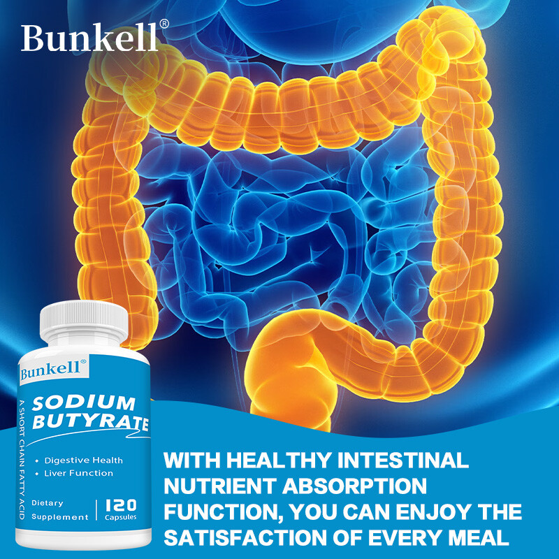 Sodium Butyrate Capsules – Supports Liver And Gut Function Health 120 Capsules