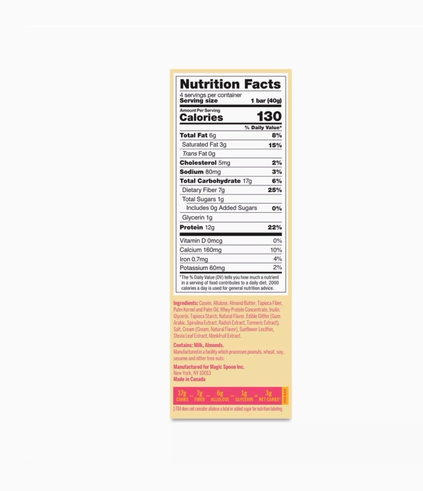 🟠 New Magic Spoon BIRTHDAY CAKE Pastries High Protein Cereal Health Bars 5.6oz