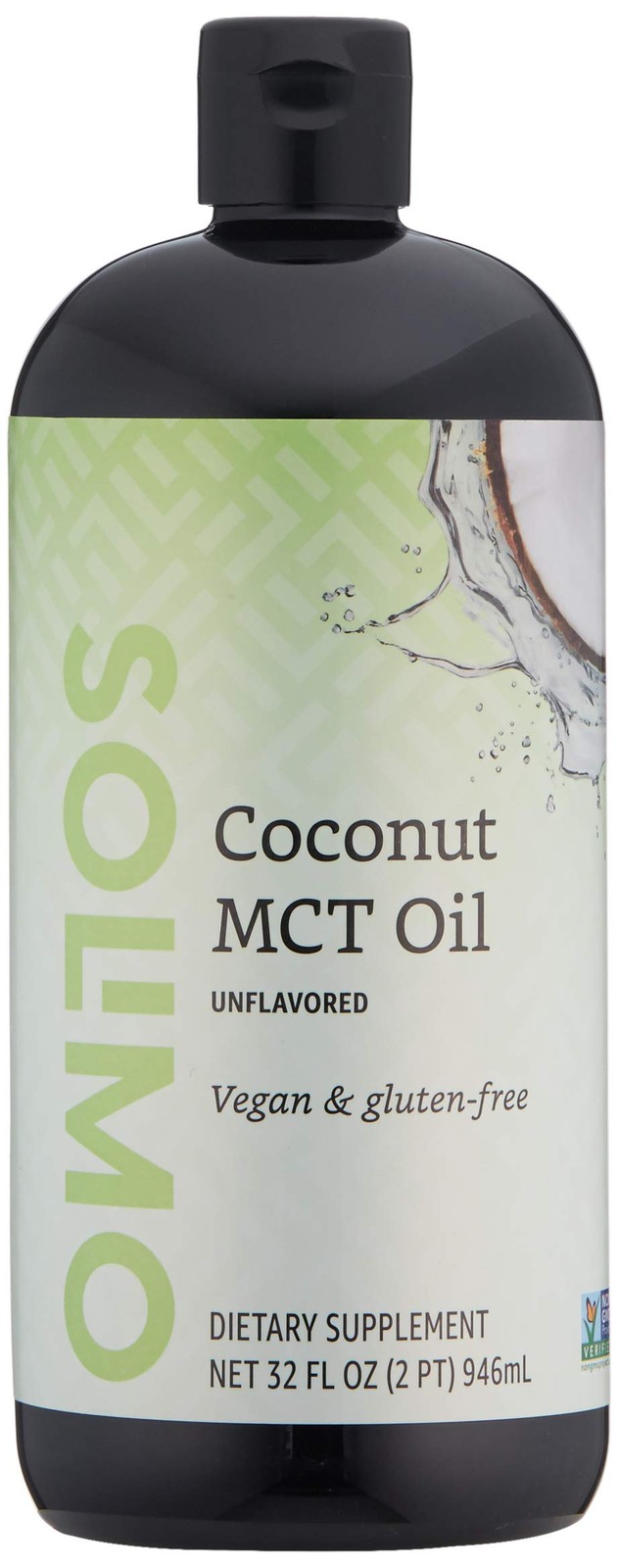 MCT Liquid Coconut Oil, Unflavored, Vegan, Gluten-Free, 32 fl oz Bottle