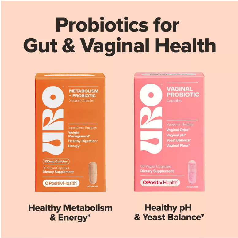 O Positiv URO Metabolism + Probiotic Weight Management Capsules – 30ct