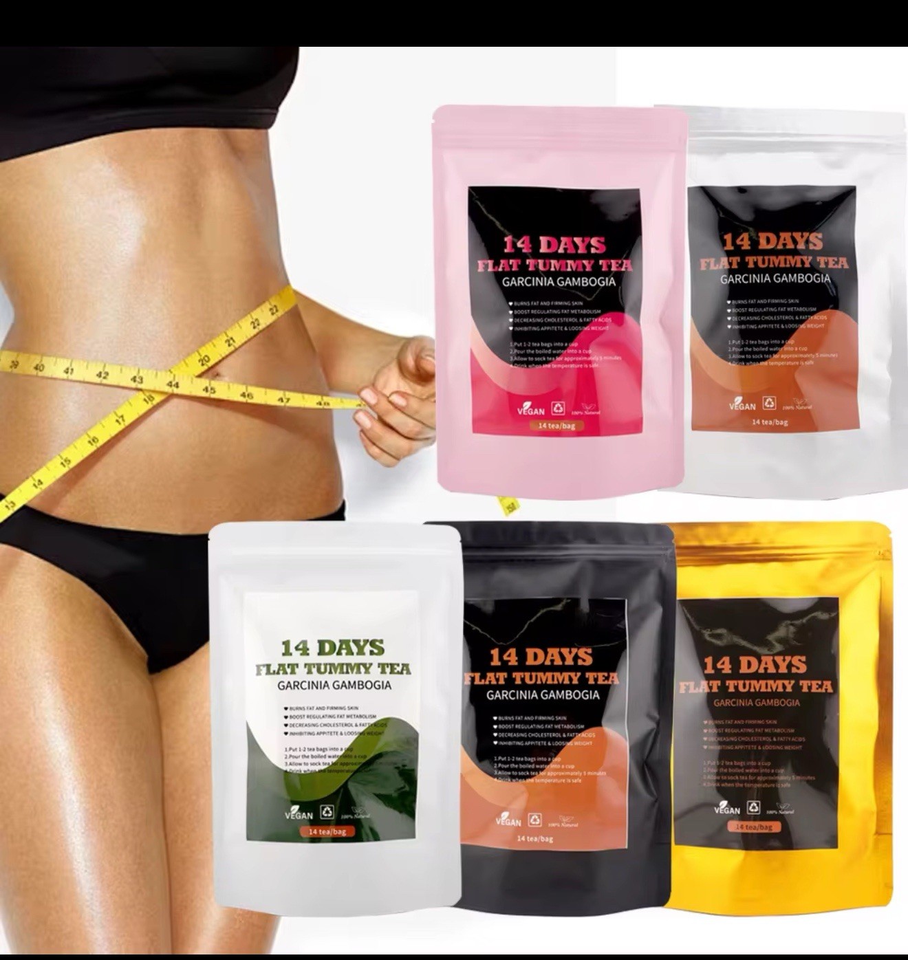 14 Days Detox Tea Weight Loss Slimming Burn Calories Body Slim Diet Fat Burner