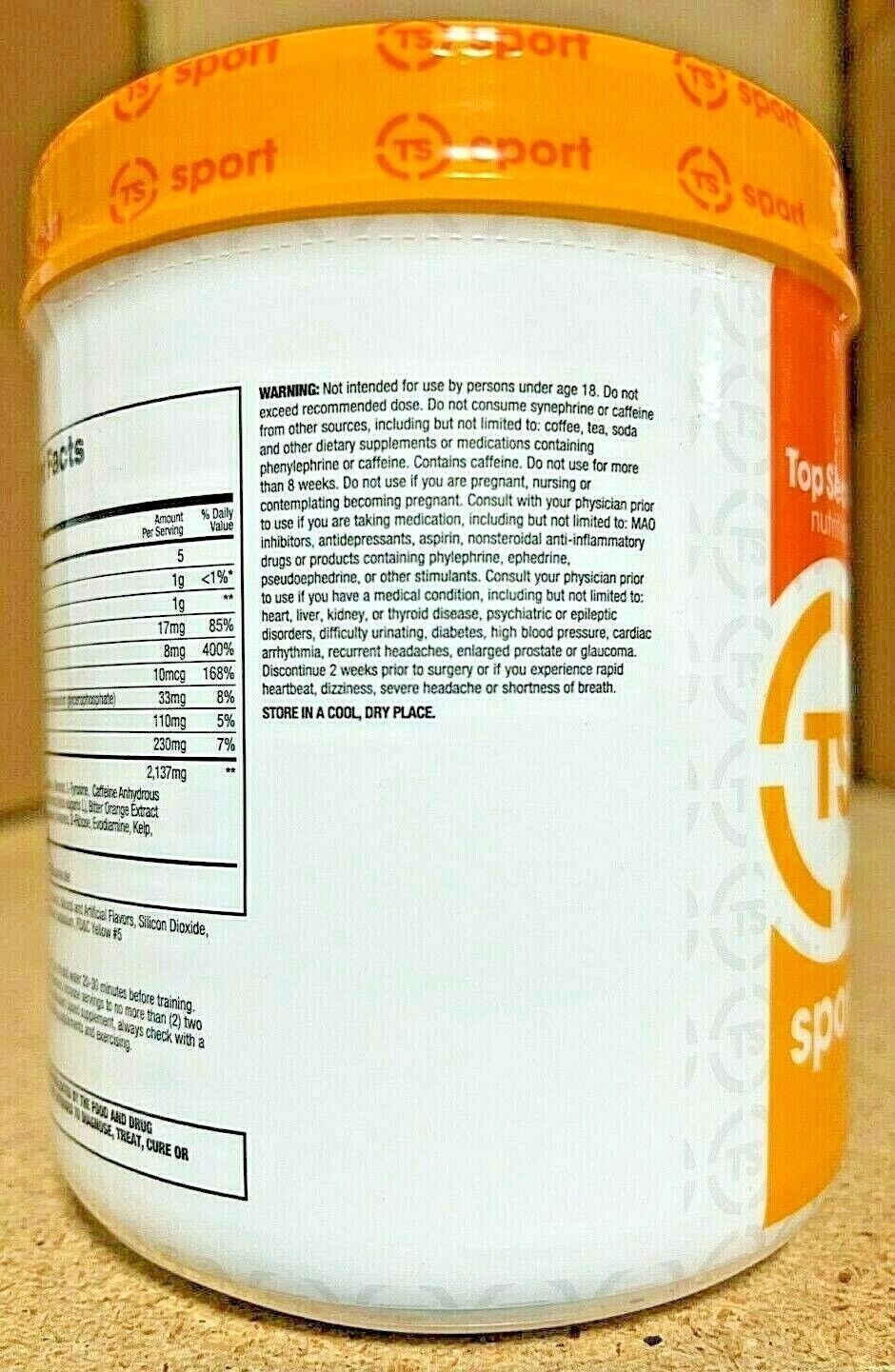 Top Secret Nutrition Cardio Igniter Fat Burner Thermogenic Powder 30 Serving New