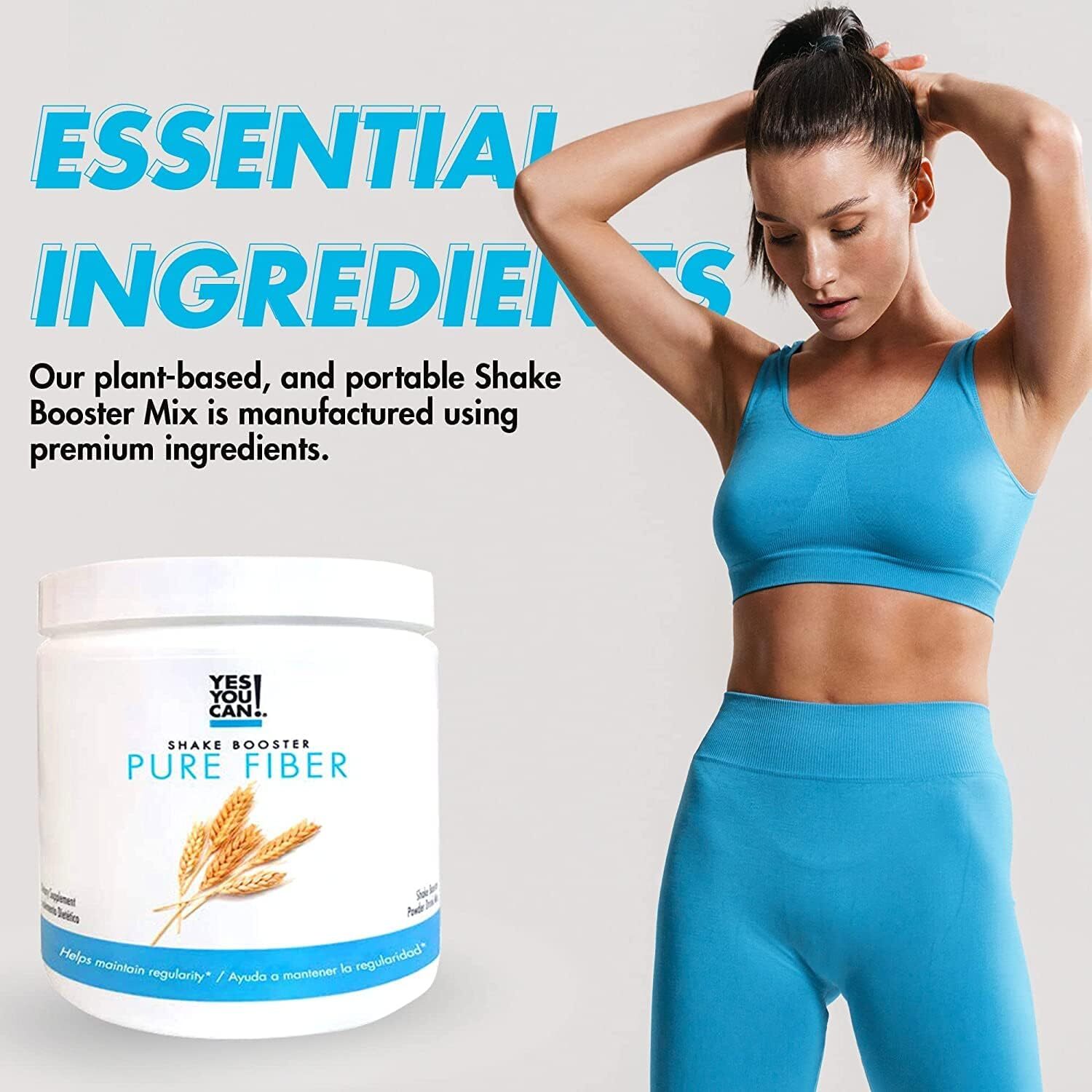 Yes You Can! Shake Booster Pure Fiber, Add to Complete Meal Replacement Shake…