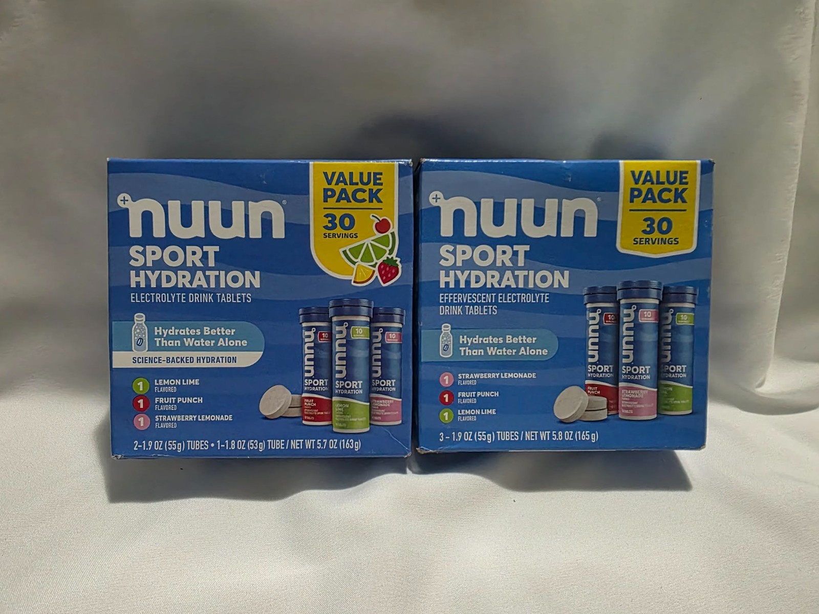 Lot Of 2- nuun Sport Electrolyte Tablets 30ct Multi-flavor