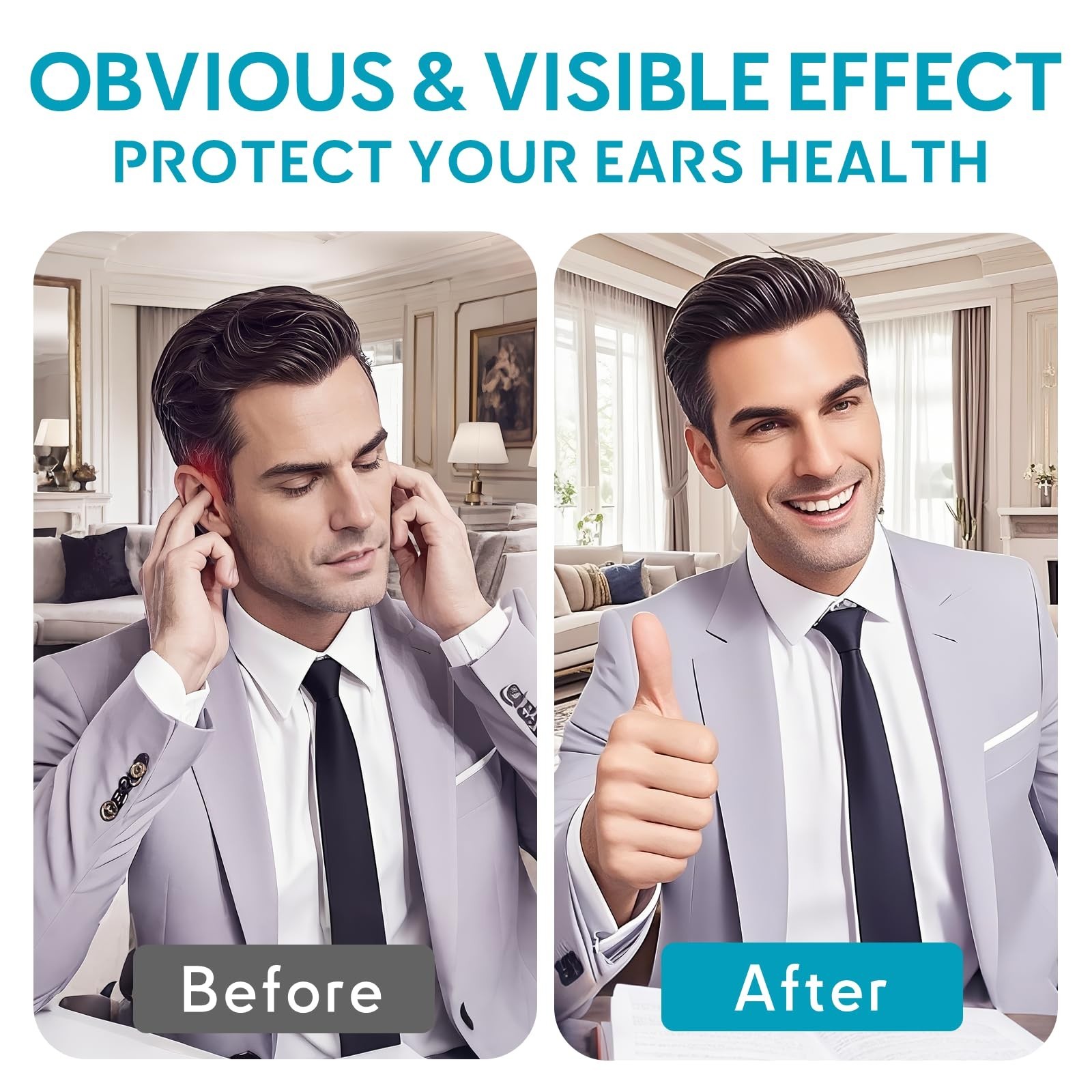 Natural Tinnitus Relief Capsules – Reduce Ringing Ears, Improve Sleep & Focus, 1