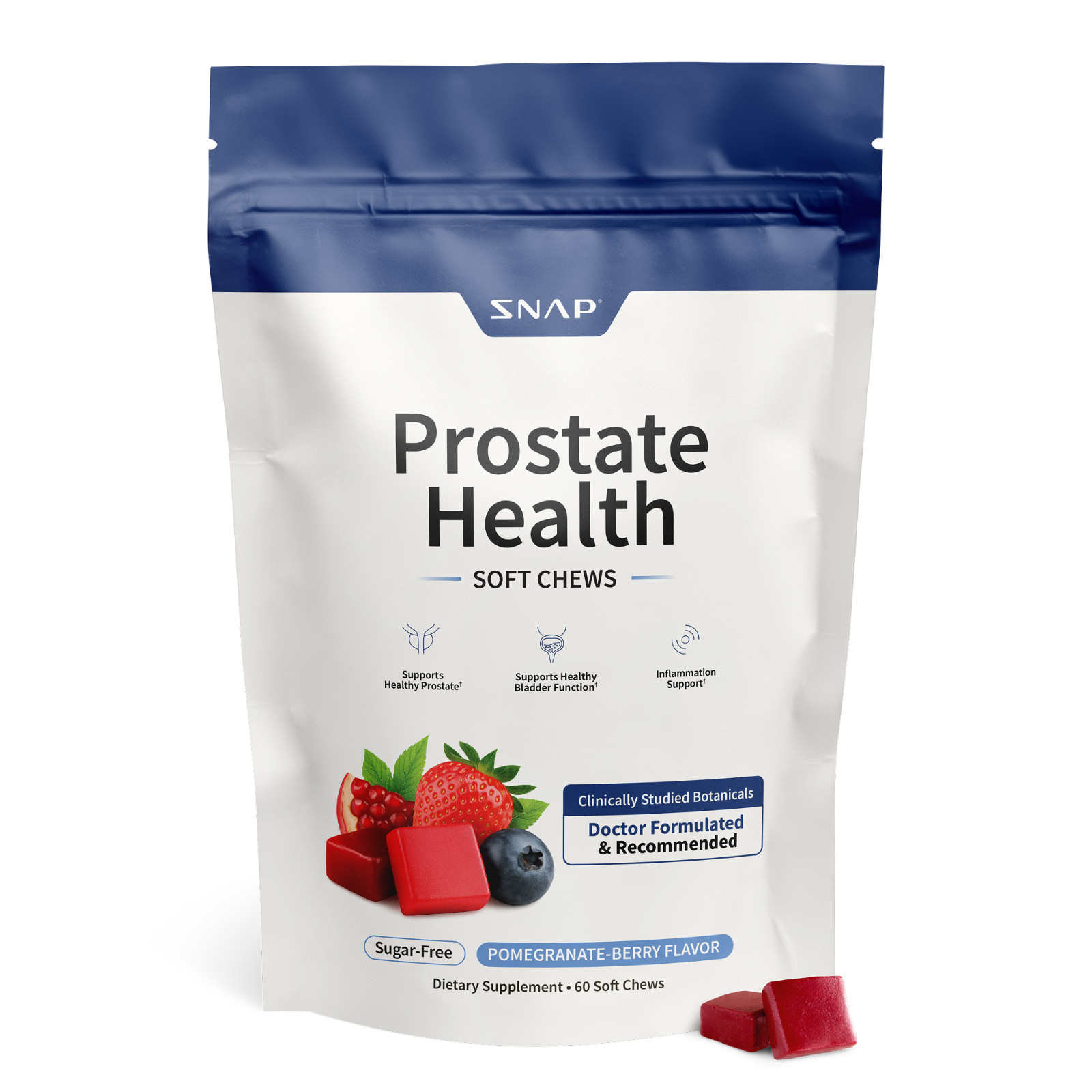 SNAP Prostate Health Supplement for Men with Plant Sterols Nettle SUGAR FREE