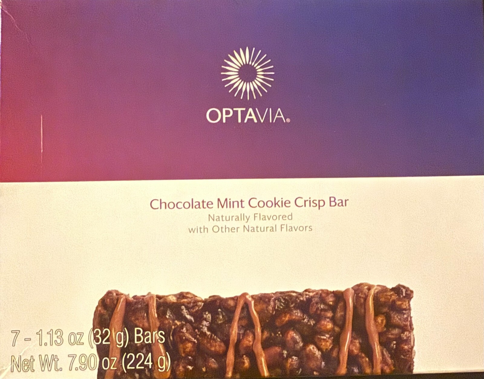 Chocolate Mint Cookie Crisp Optavia 7 Bar 11/26 NIB *BESTPRICEONEBAY* FREE SHIP
