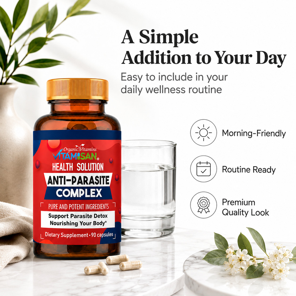 PARASITE DETOX BODY CLEANSE Complex Anti- PARASITE Support Detox90 Candida Detox