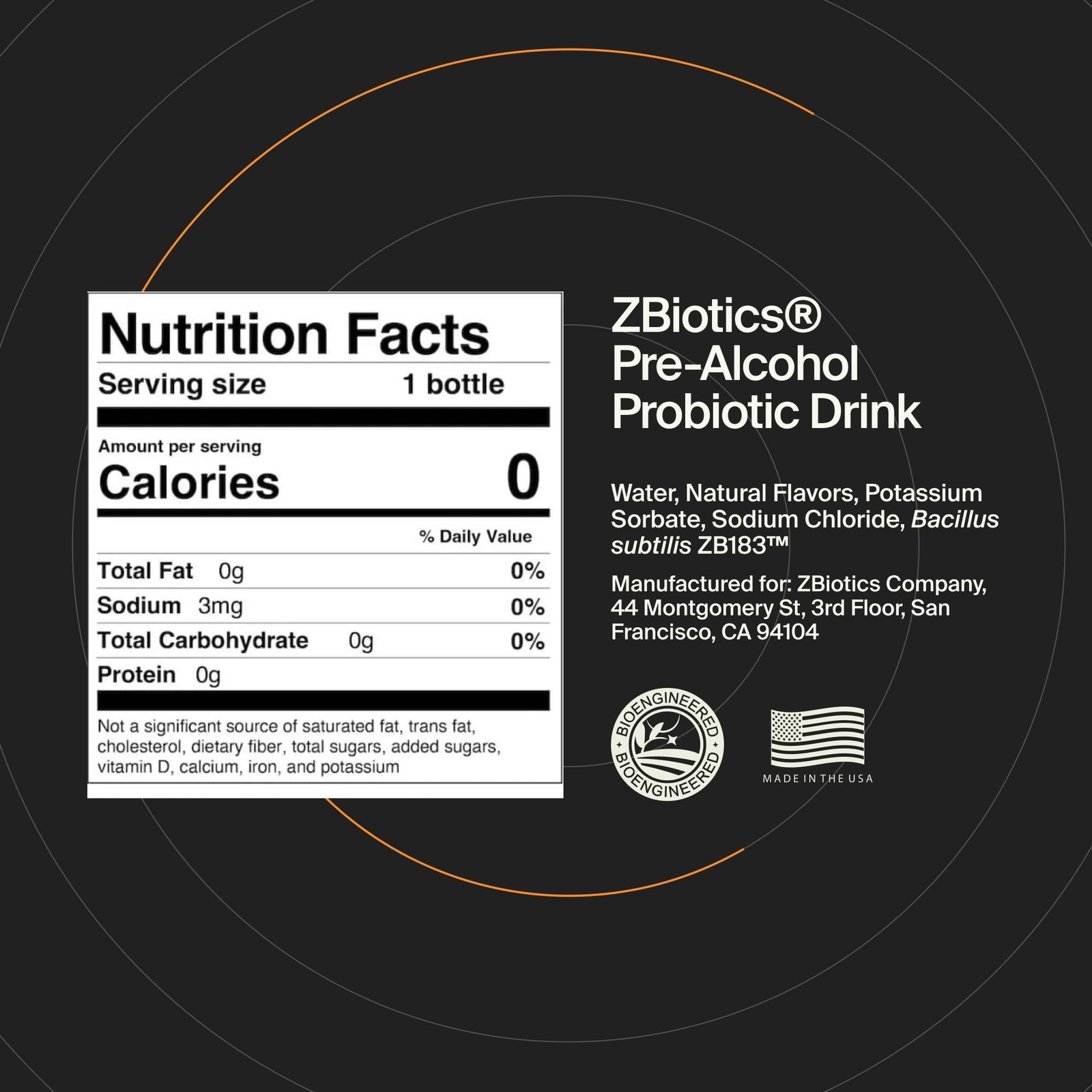 Science-Backed Probiotic for Refreshing Mornings – 3-Pack of 0.47 Fl Oz Bottles
