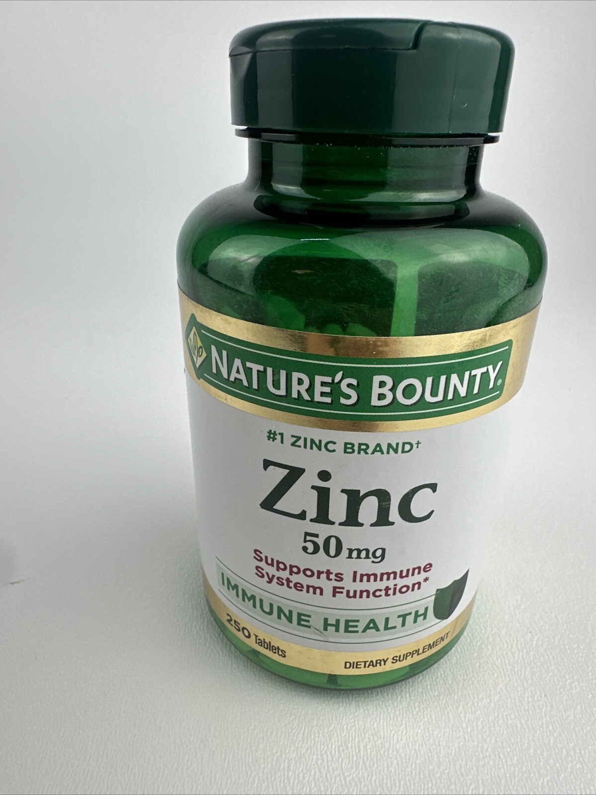 2 Pack- NATURES BOUNTY Zinc 50mg 250 Tablets